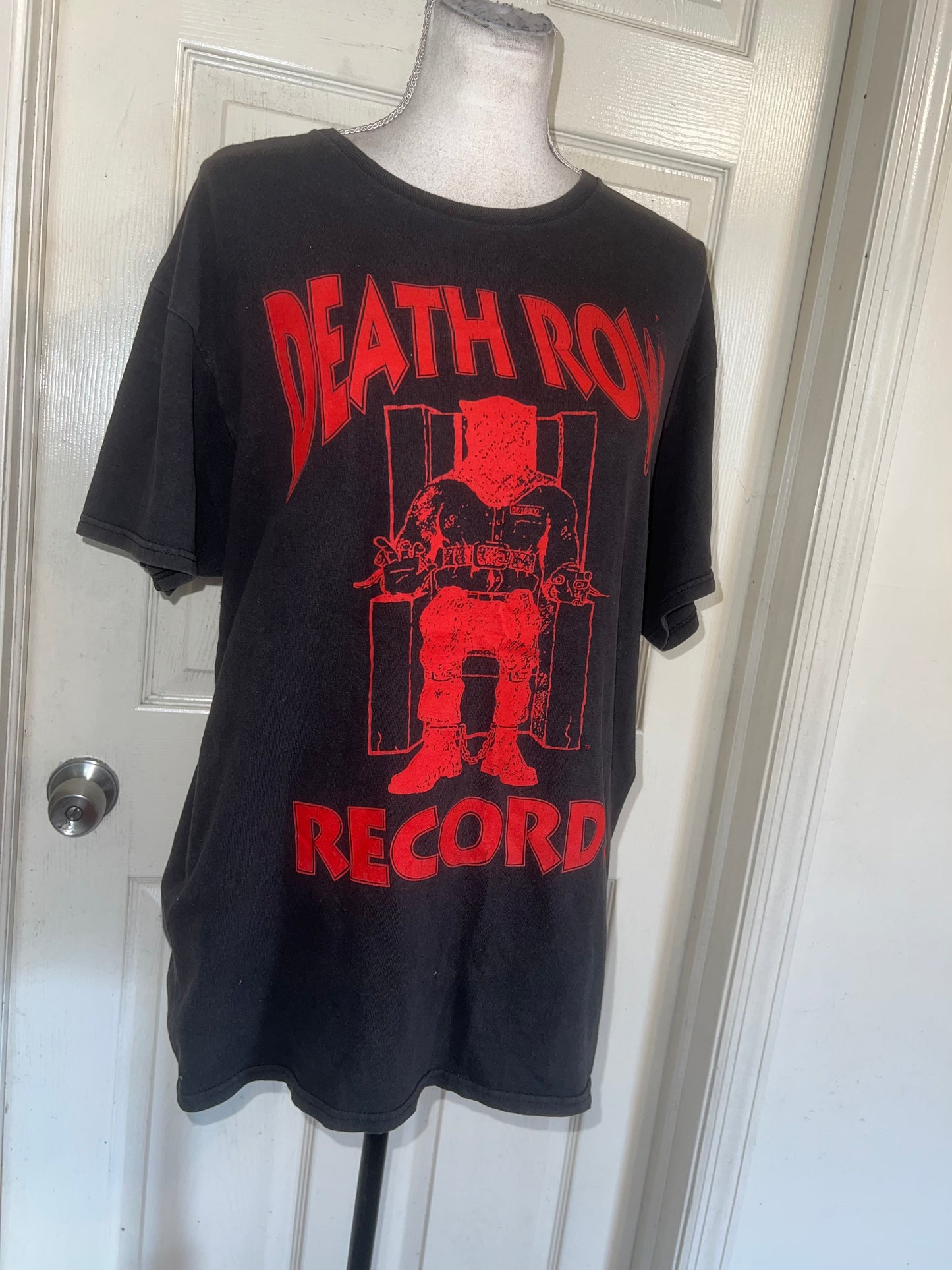 Death Row Records Oversized Distressed Tee