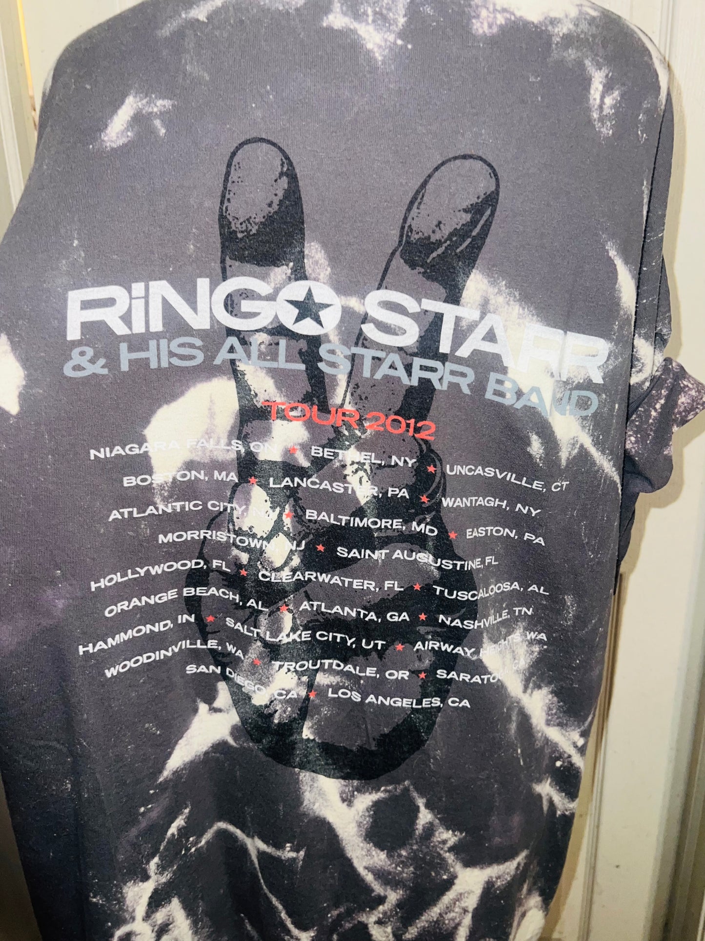 Bleached Ringo Starr Vintage Double Sided Tee