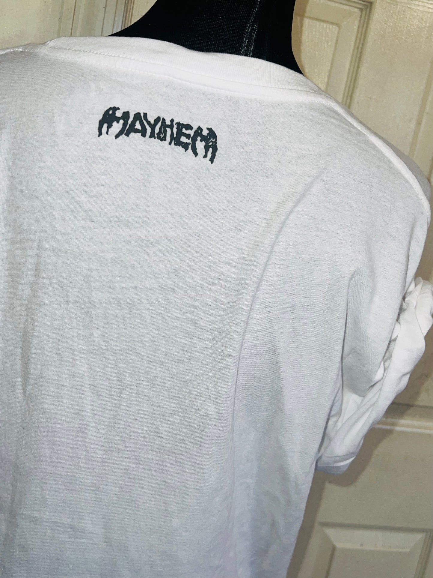 Lady Gaga Oversized Distressed Tee
