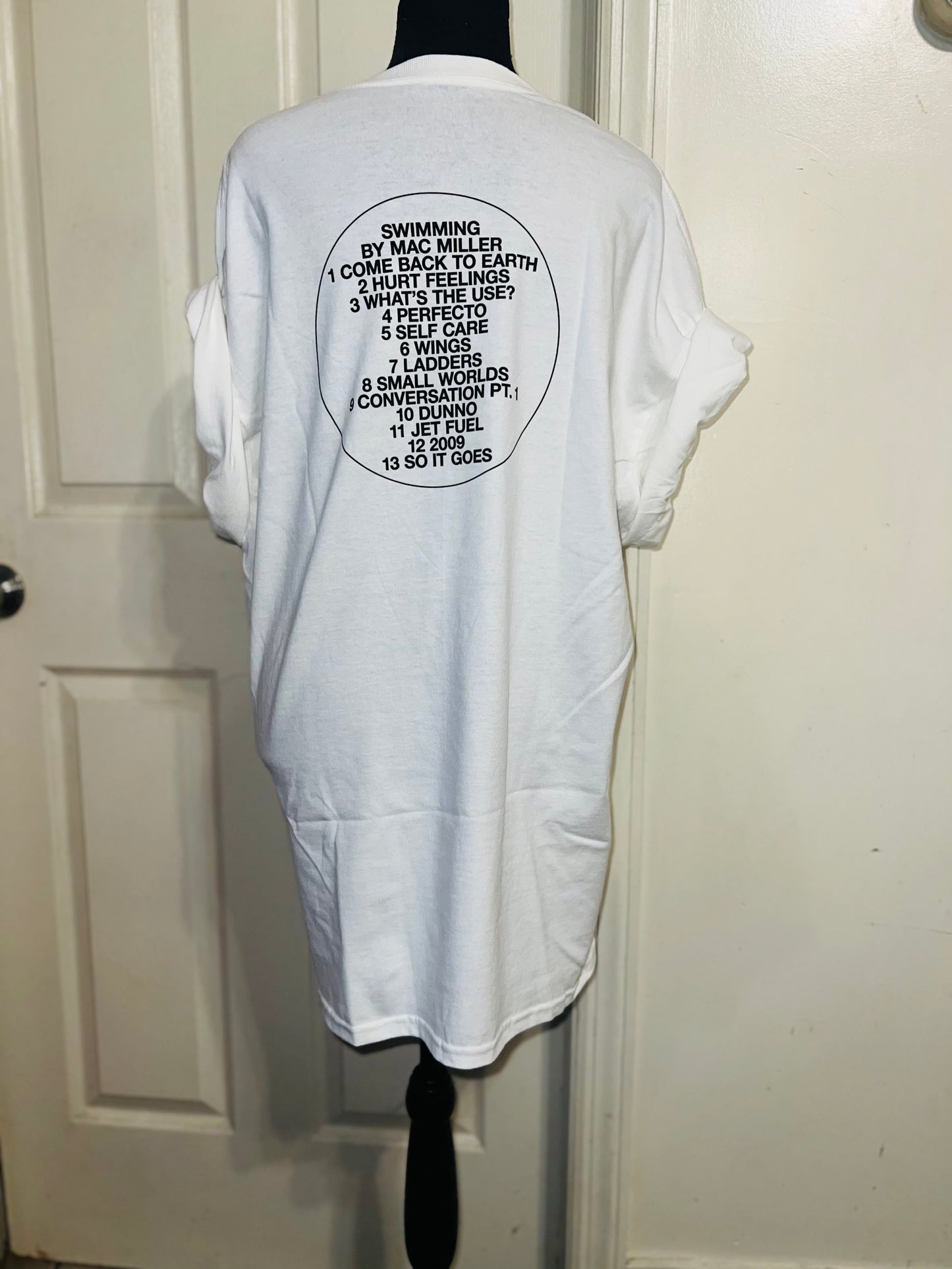 Mac Miller Swimming Double Sided Oversized Tee