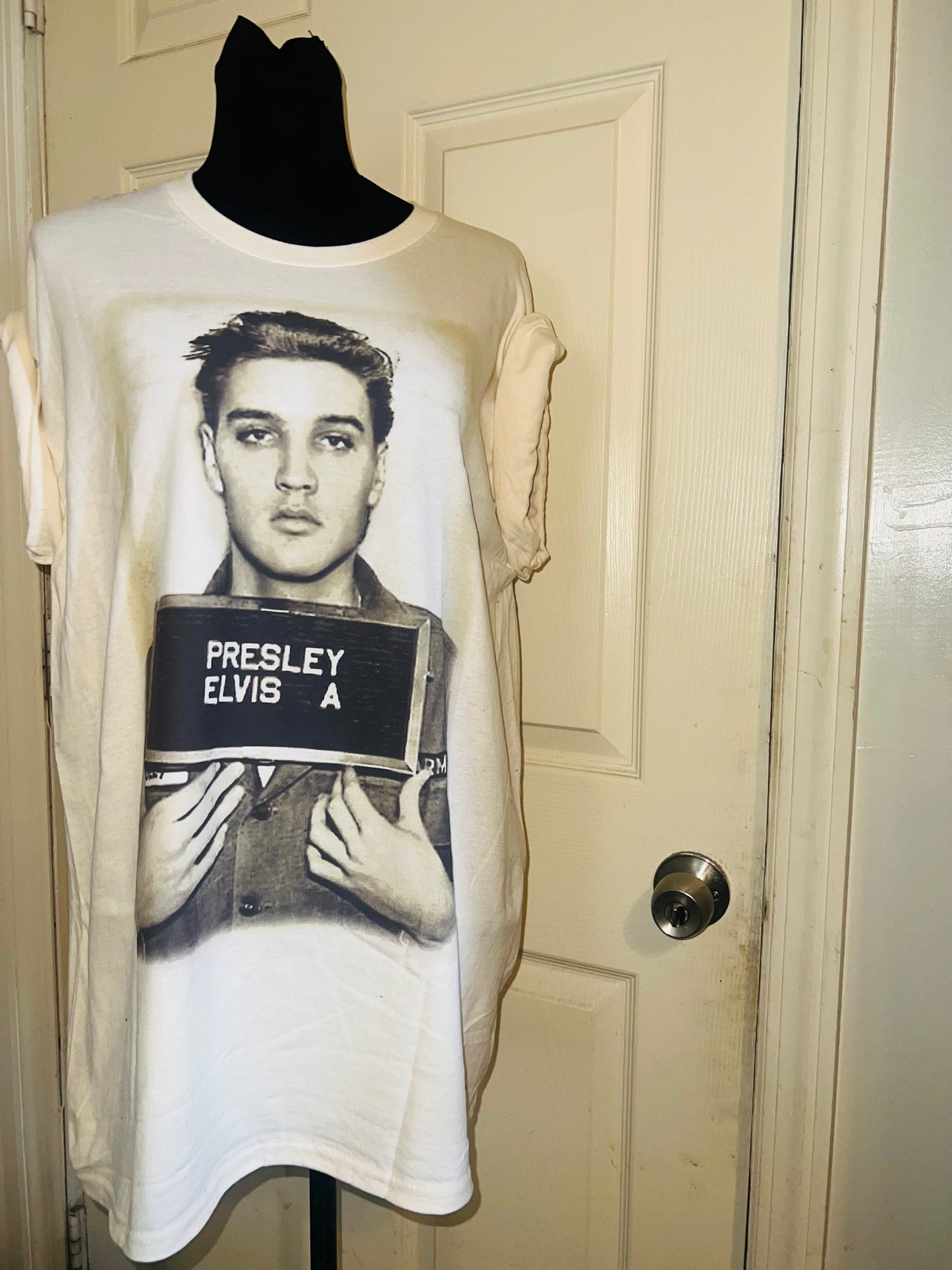 Elvis Oversized Distressed Tee