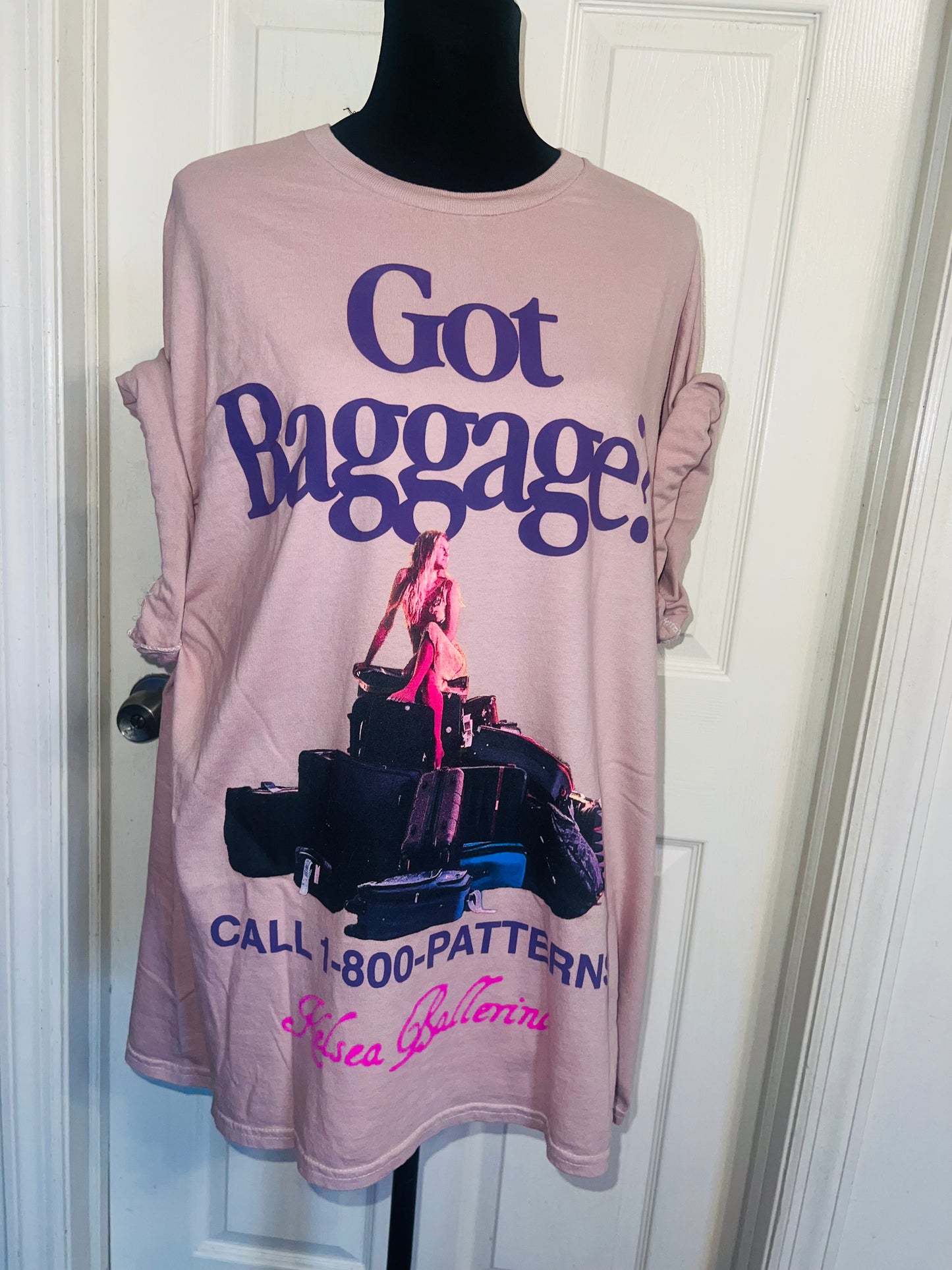 Kelsea Ballerini Oversized Distressed Tee