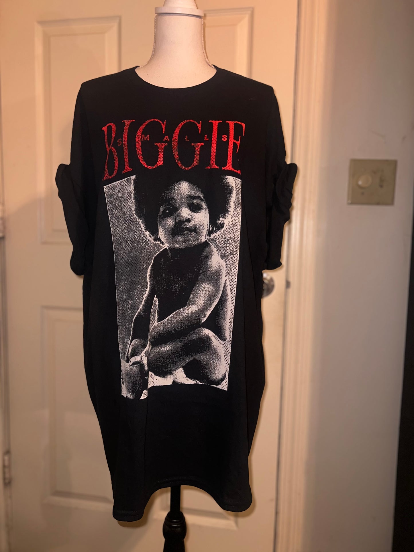 Biggie Smalls Oversized Distressed Tee