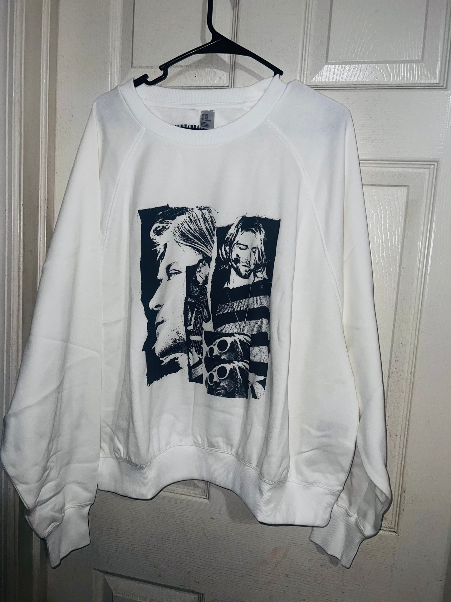Kurt Cobain Oversized Distressed Sweatshirt