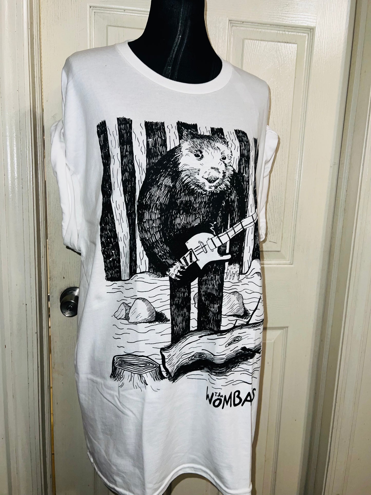 The Wombats Oversized Distressed Tee