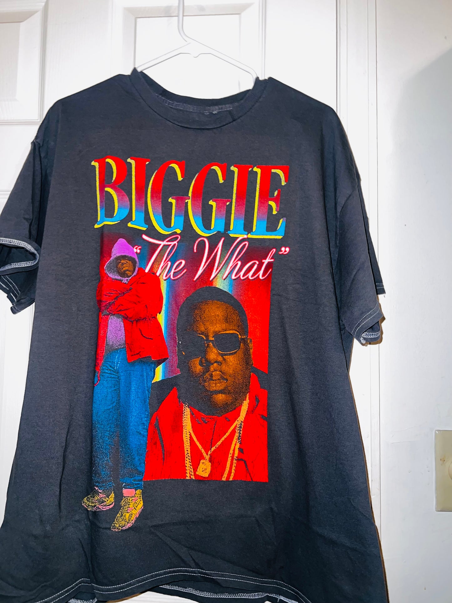 Biggie Smalls Oversized Distressed Tee