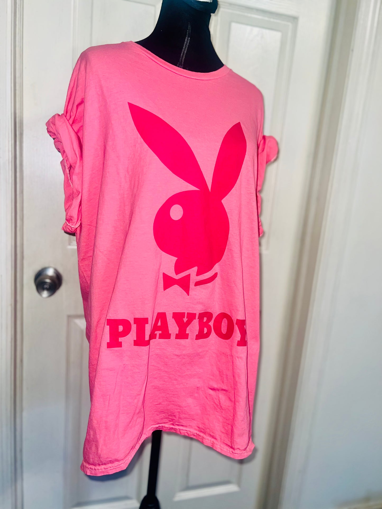 Playboy Oversized Distressed Tee