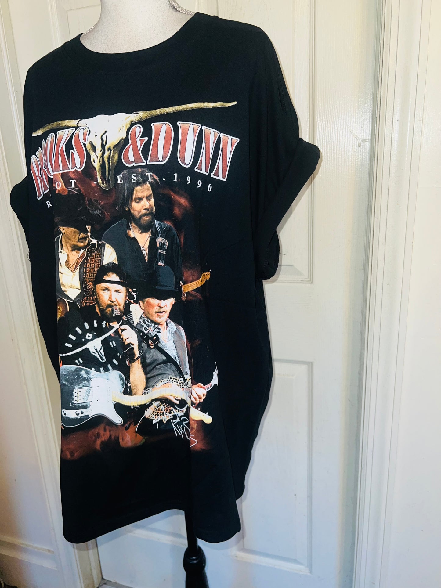 Brooks & Dunn Oversized Distressed Tee
