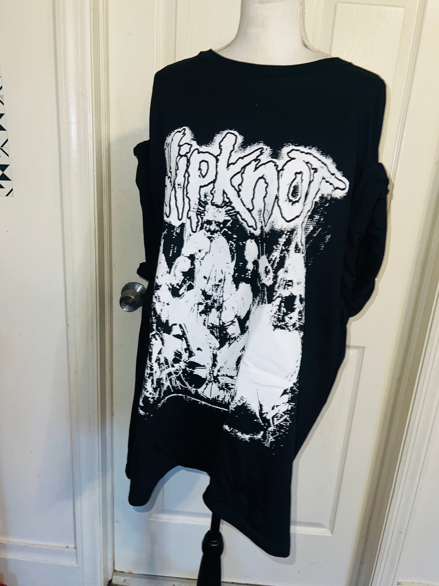 Slipknot Double Sided Oversized Distressed Tee