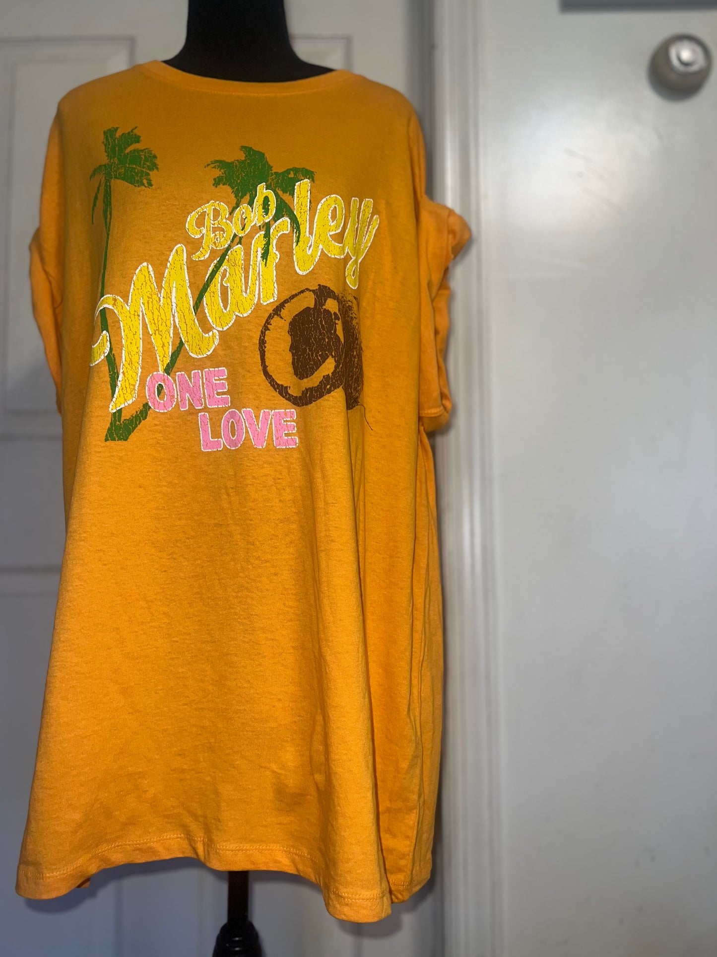 Bob Marley Oversized Distressed Tee