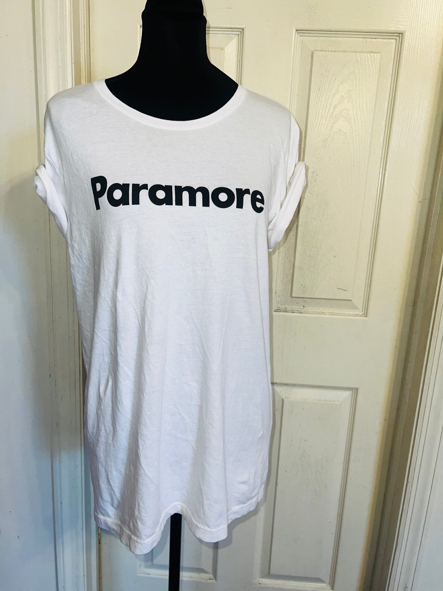 Paramore This is Why Double Sided Oversized Distressed Tee