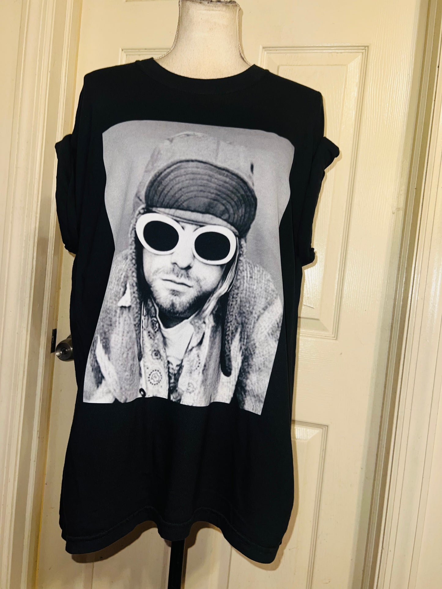 Kurt Cobain Oversized Distressed Tee