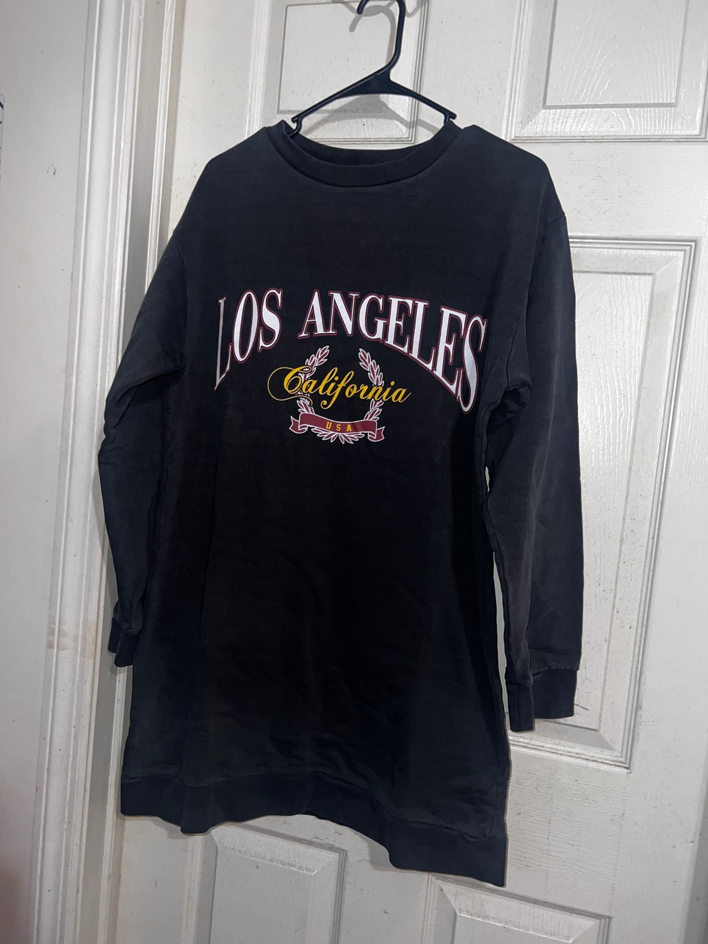Los Angeles Oversized Long Sweatshirt/Dress