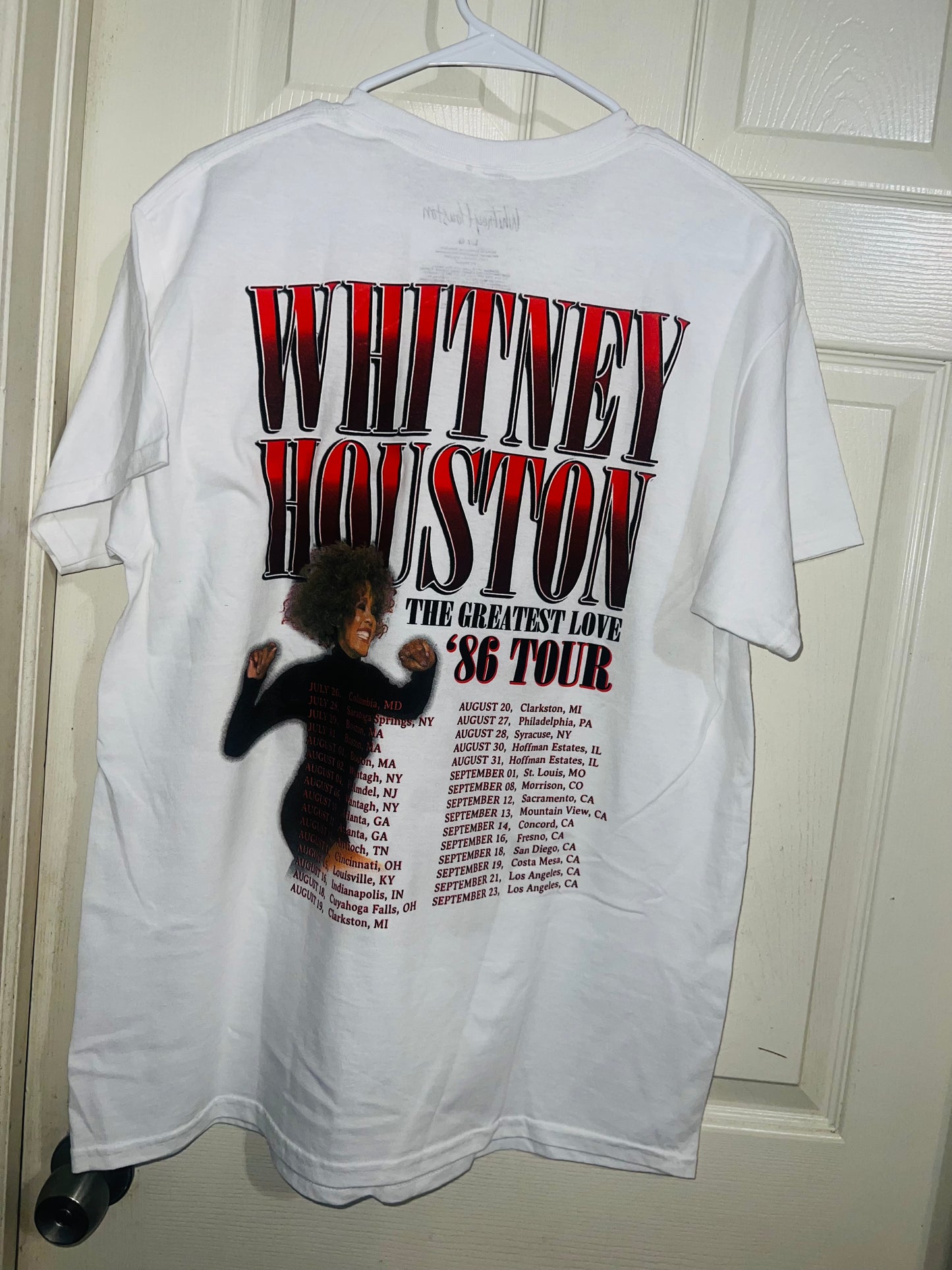 Whitney Houston Double Sided ‘86 Tour Oversized Tee