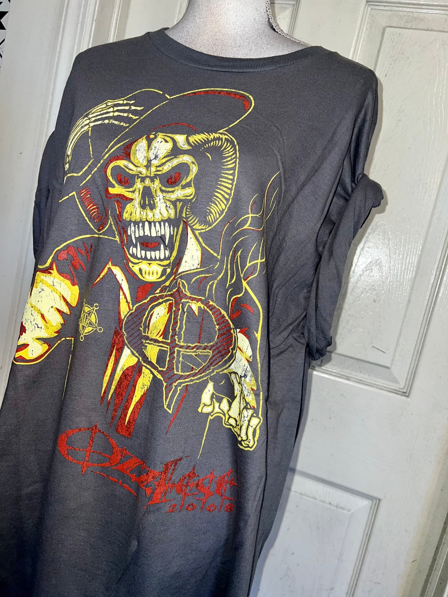 Ozzy Osbourne Ozzfest Oversized Distressed Tee