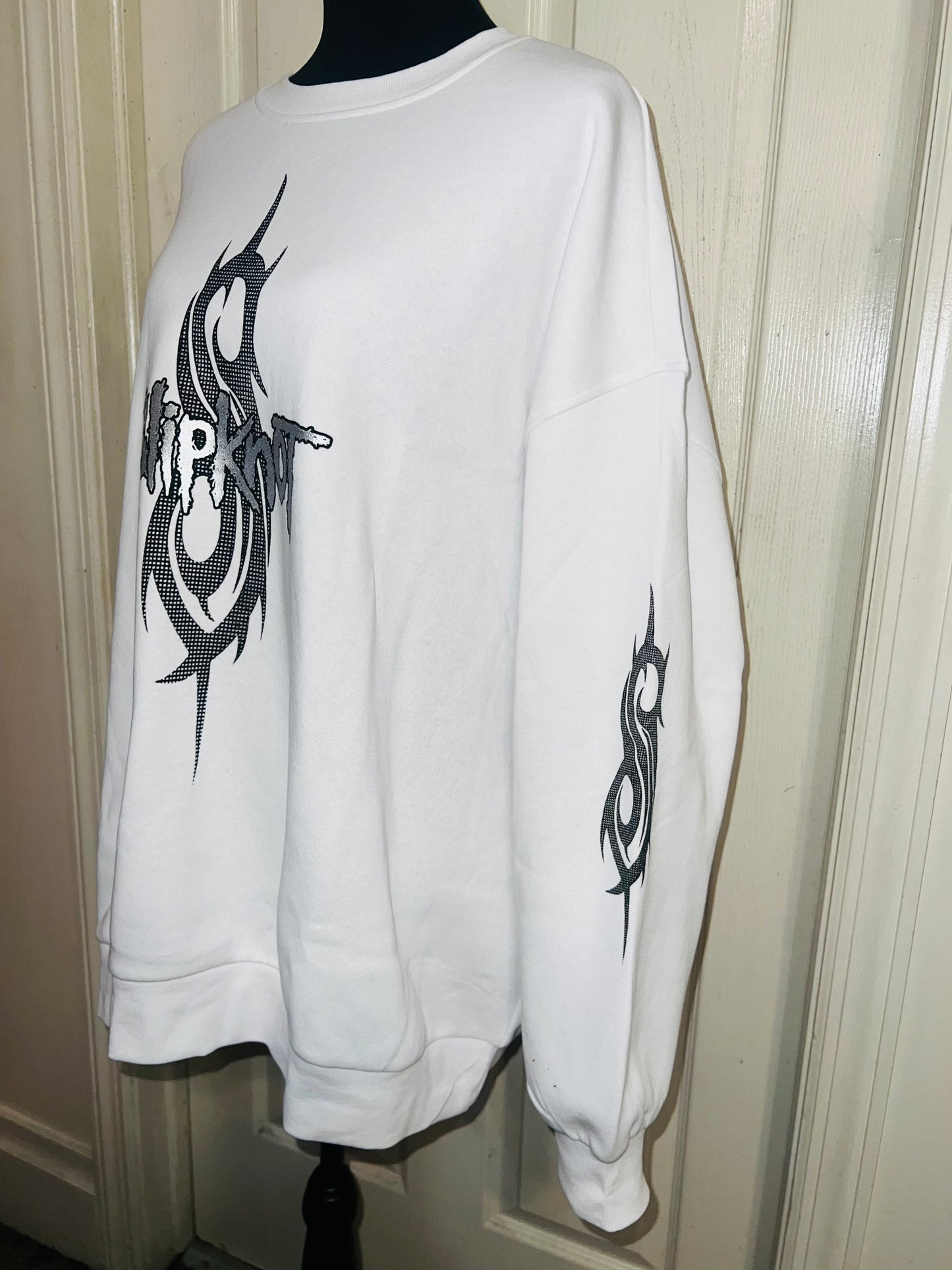 Slipknot Oversized Distressed Sweatshirt