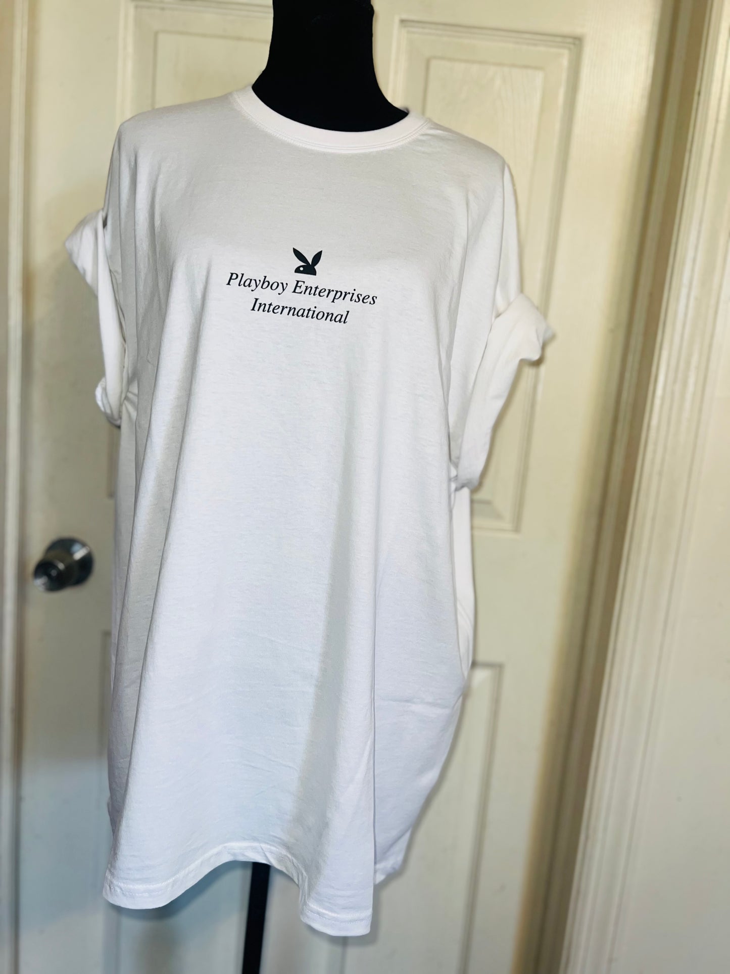 Playboy Double Sided Oversized Distressed Tee