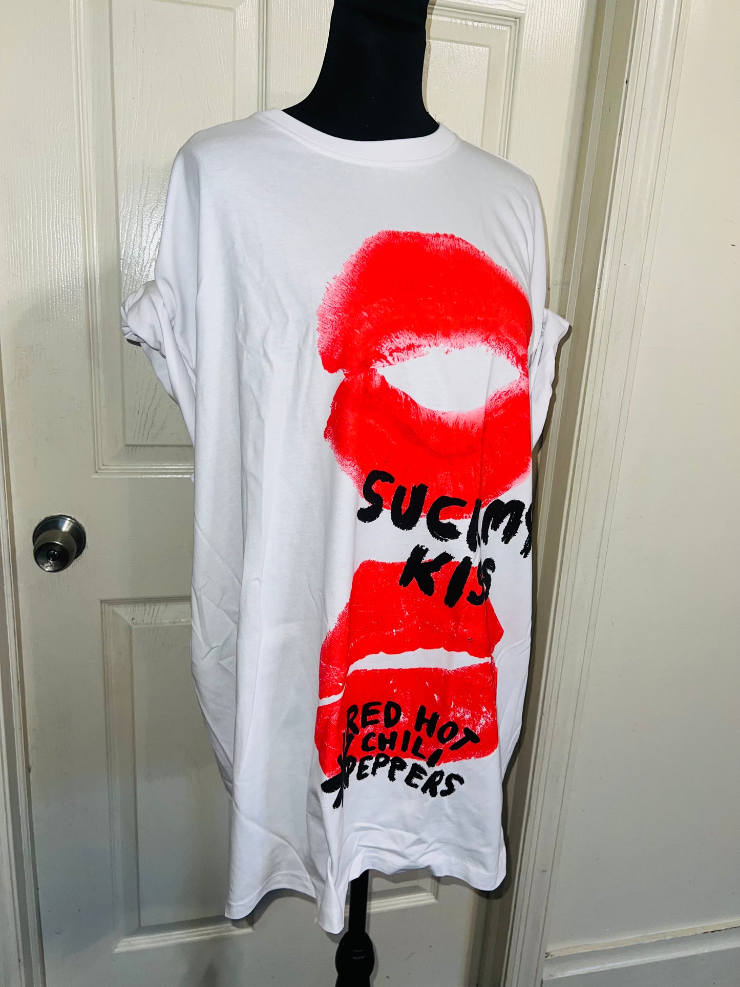 Red Hot Chili Peppers Oversized Distressed Tee