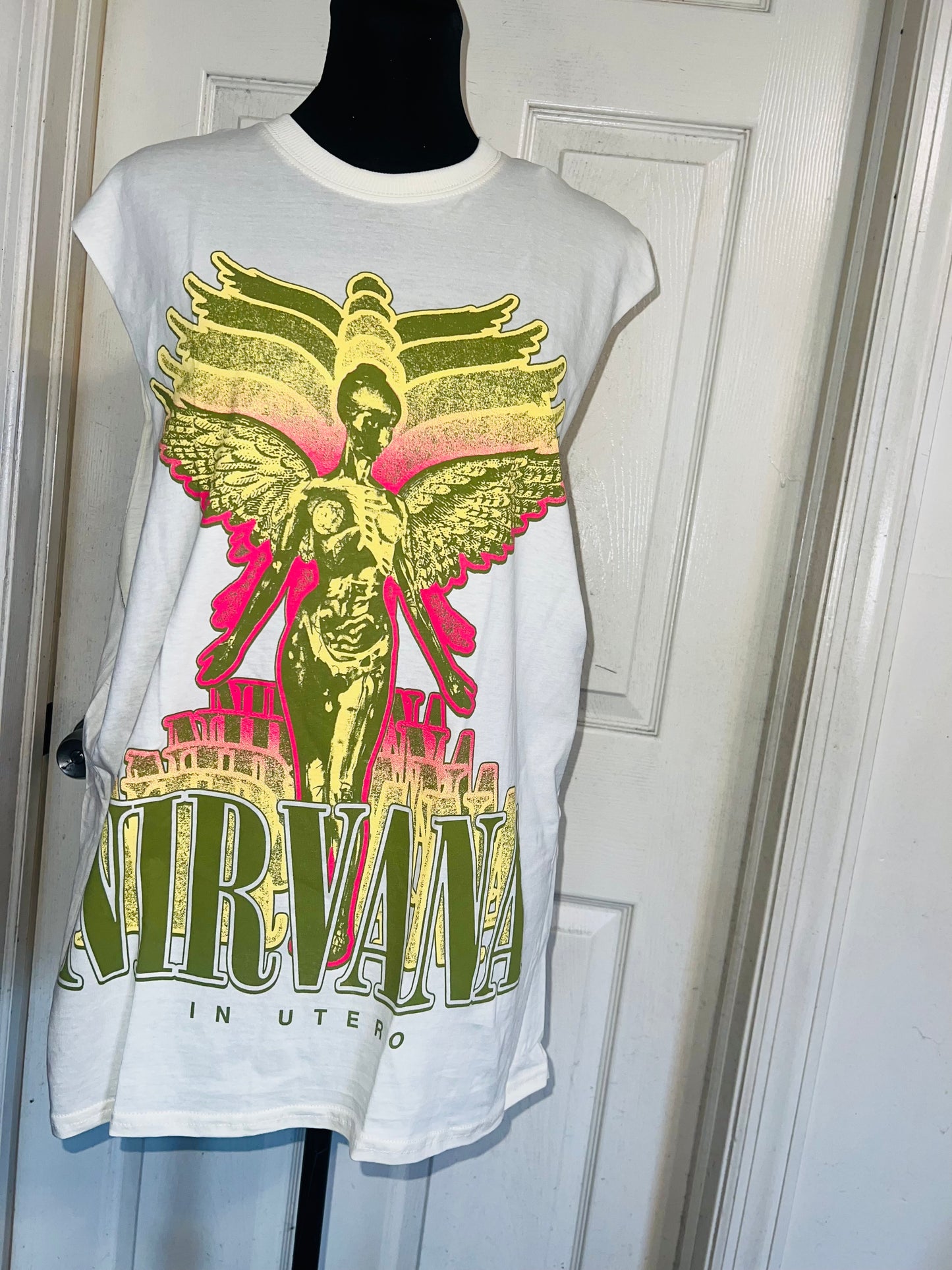 Nirvana Oversized Distressed Tank