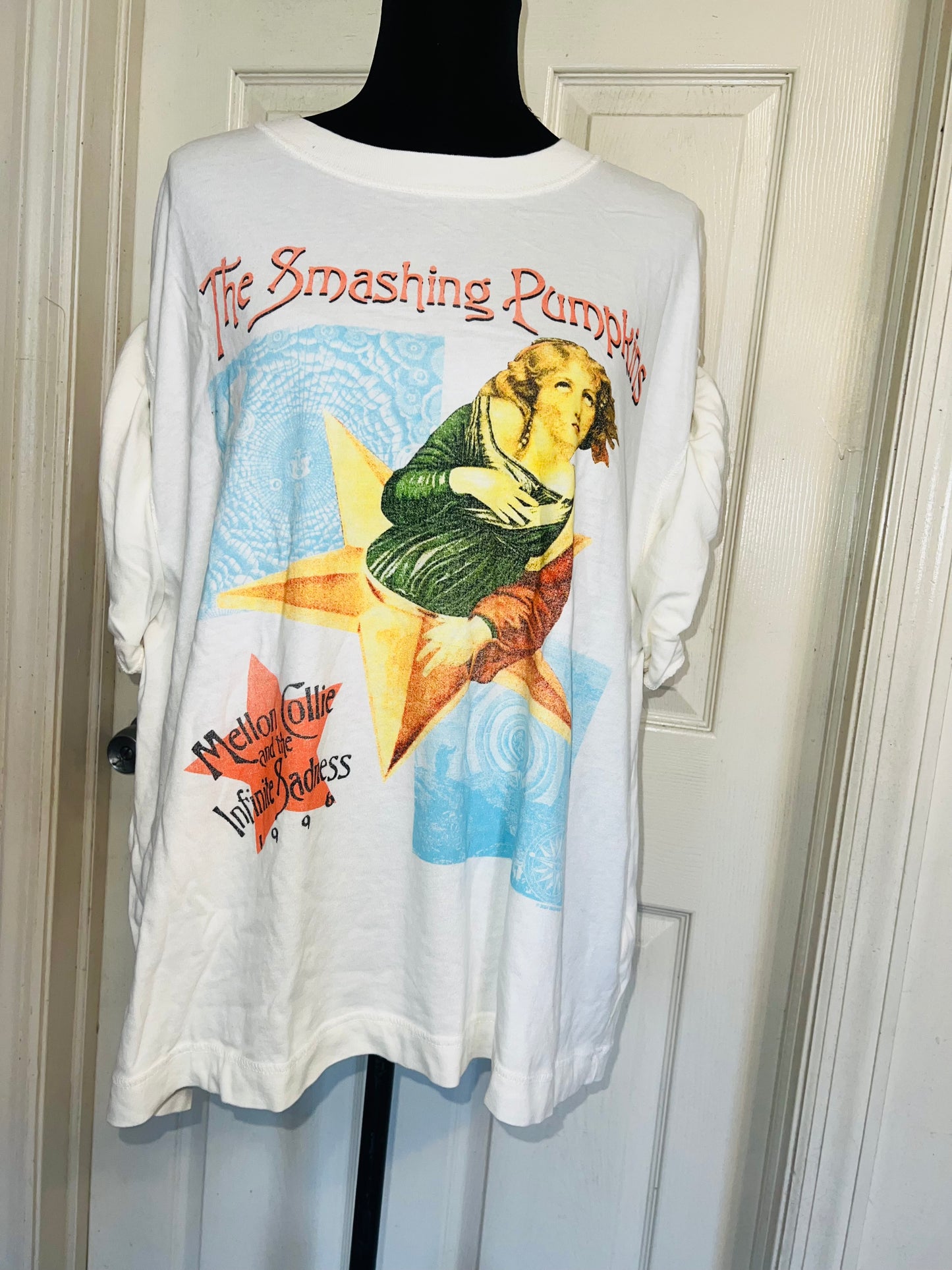 The Smashing Pumpkins Double Sided Oversized Distressed Tee