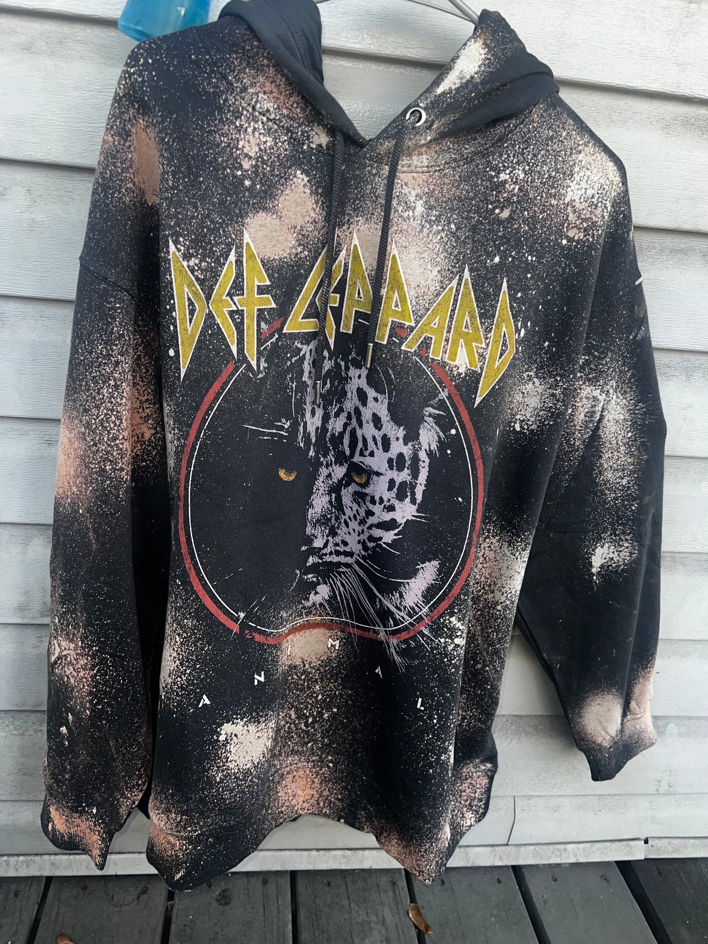 Def Leppard Oversized Hooded Sweatshirt