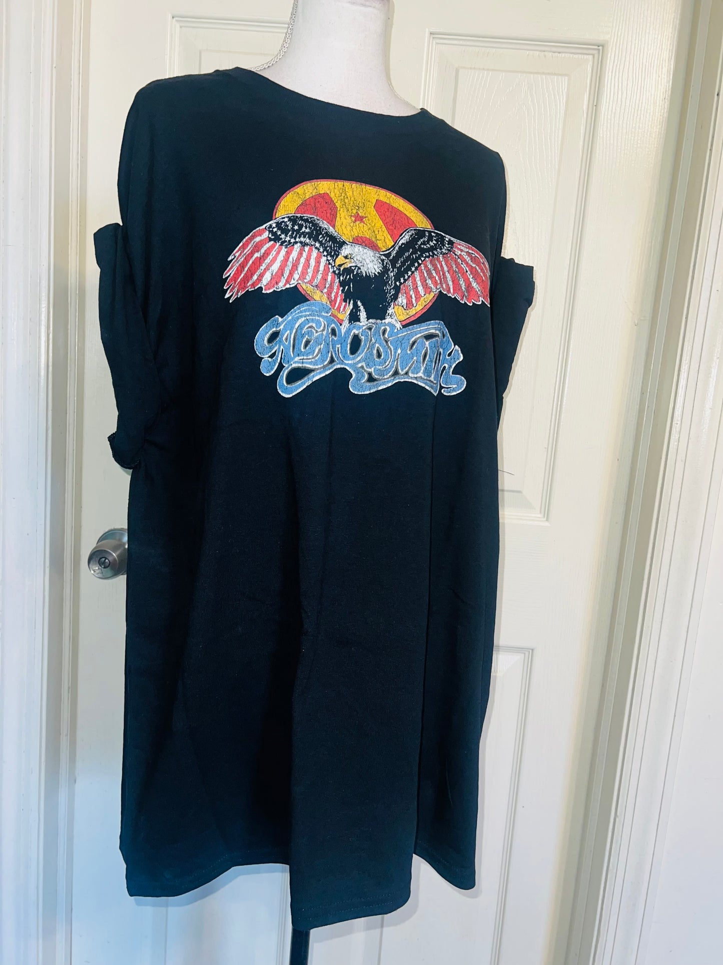 Aerosmith Oversized Distressed Tee