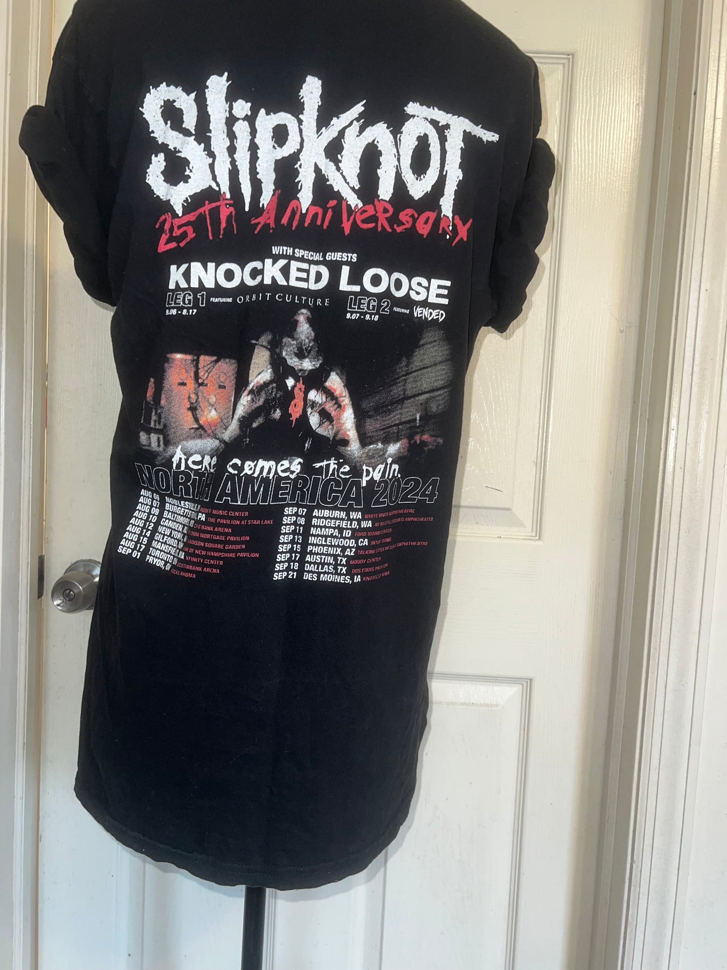 Slipknot Double Sided Oversized Distressed Tee