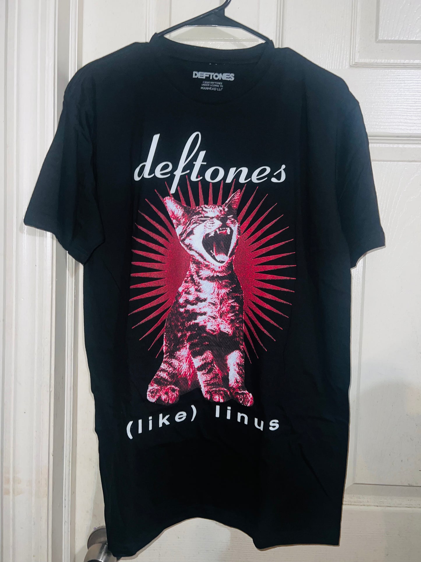 Deftones Like Linus Oversized Distressed Tee
