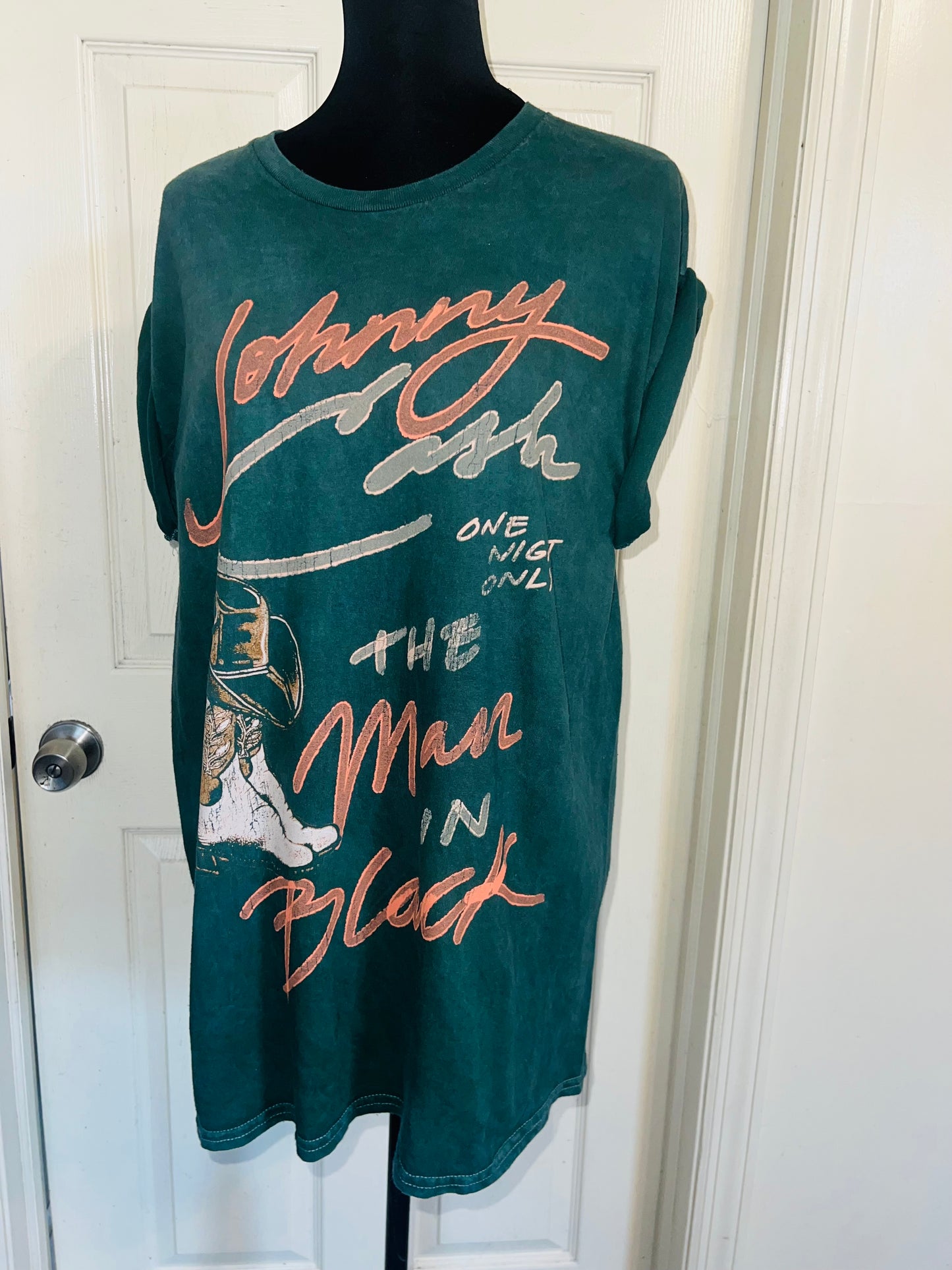 Johnny Cash Oversized Distressed Tee
