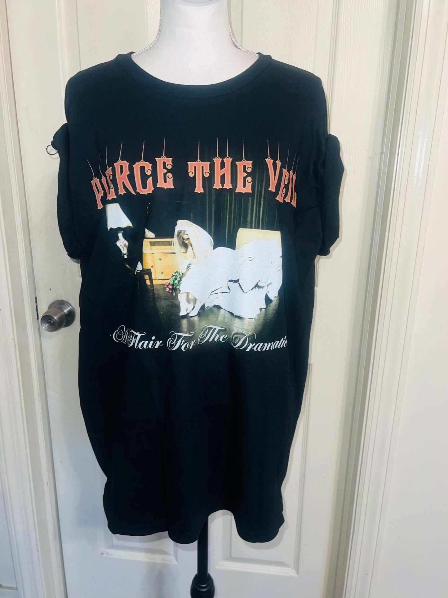 Pierce the Veil Oversized Distressed Tee