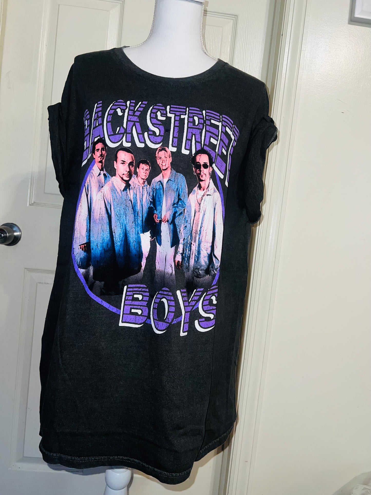Backstreet Boys Oversized Distressed Tee