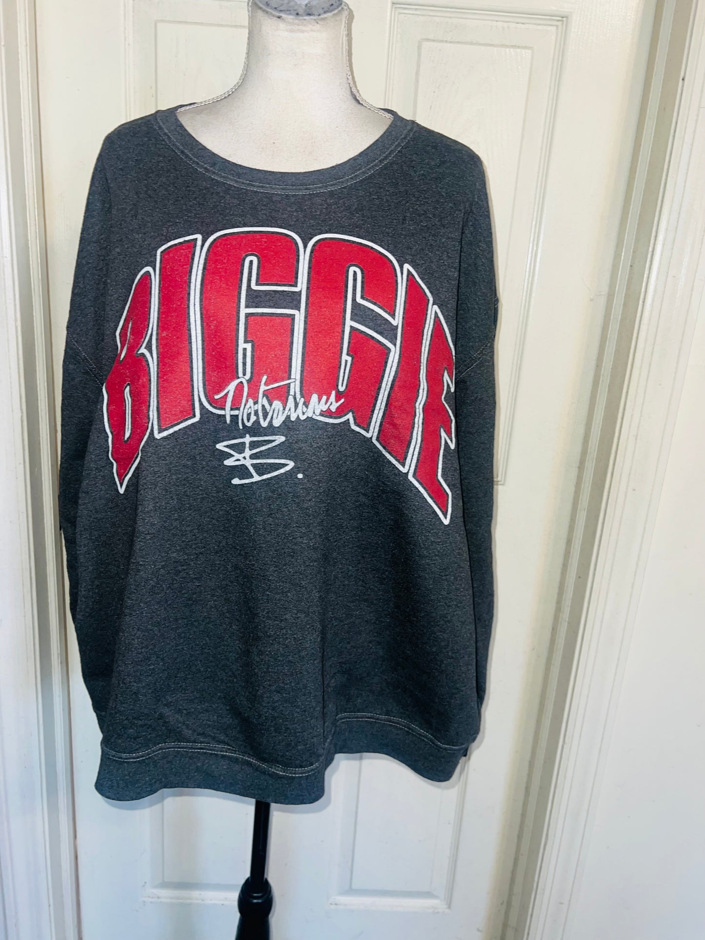 Biggie Smalls Double Sided Oversized Distressed Tee
