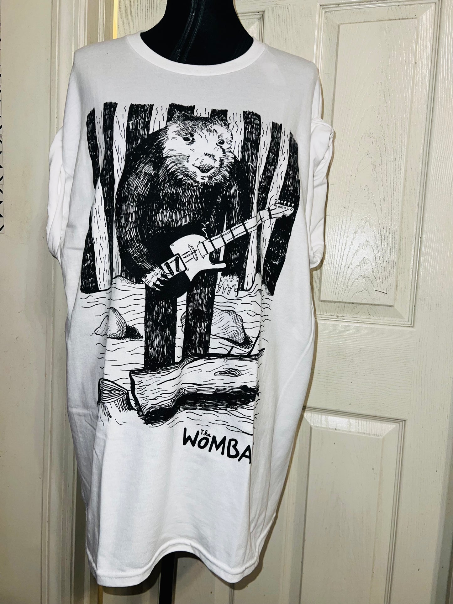 The Wombats Oversized Distressed Tee