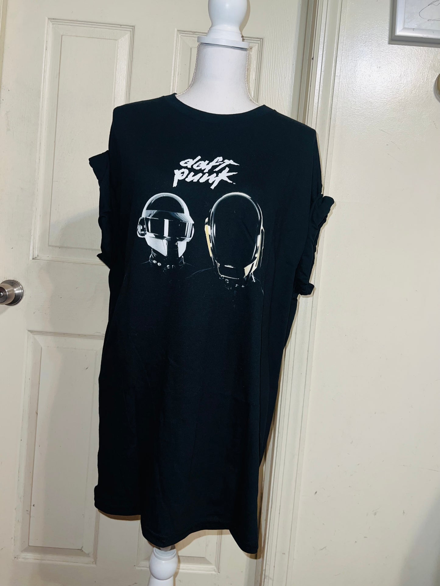 Daft Punk Oversized Distressed Tee