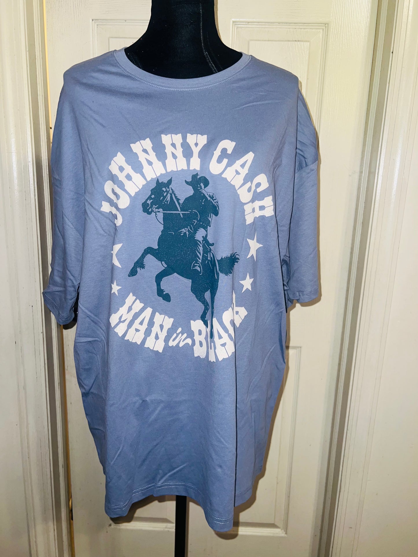 Johnny Cash Oversized Distressed Tee