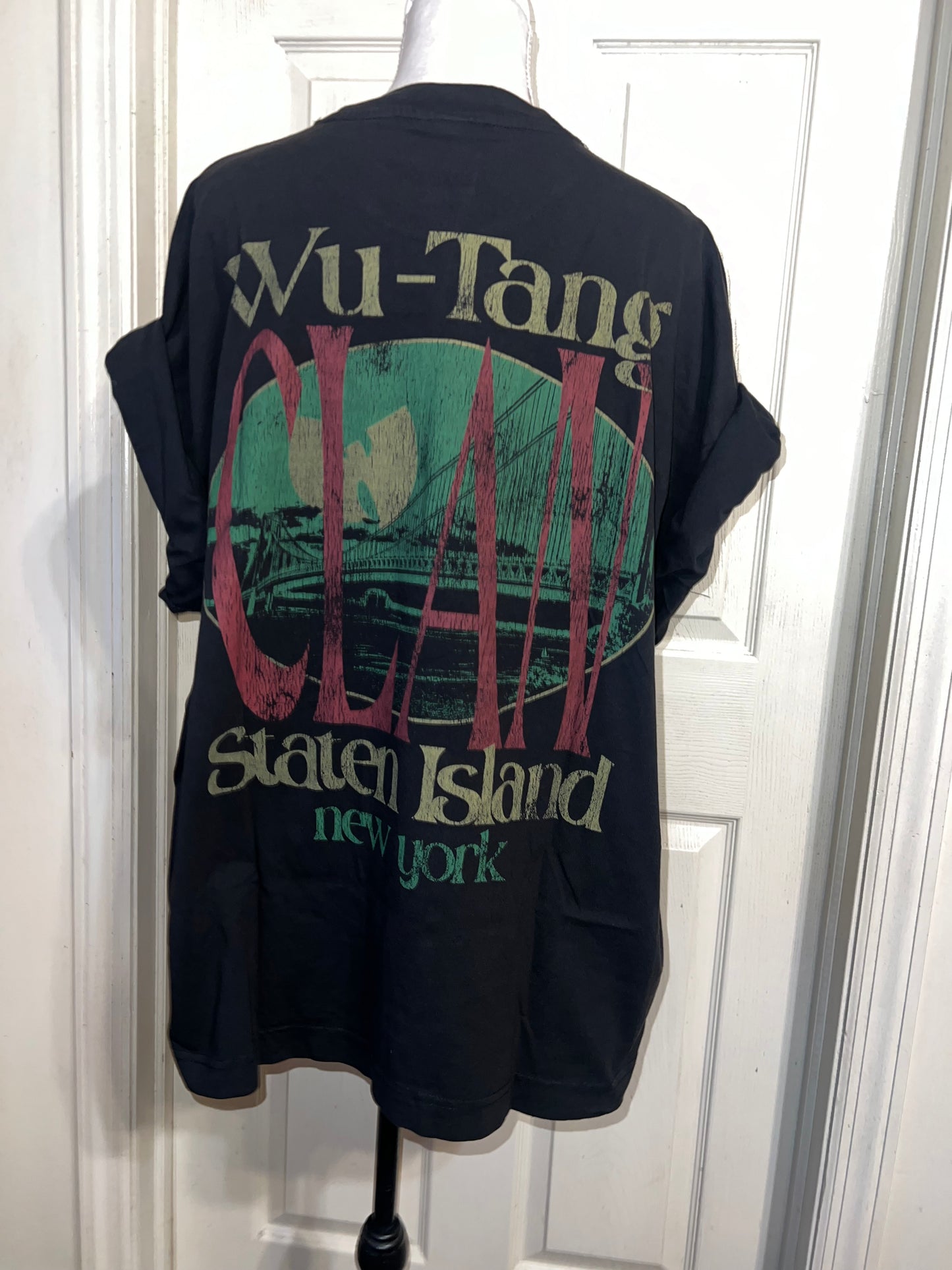 Wu-Tang Clan Double Sided Oversized Distressed Tee