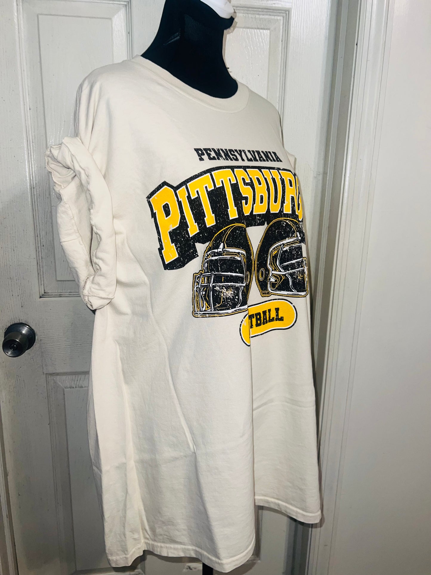 Pittsburgh Steelers Oversized Distressed Tee