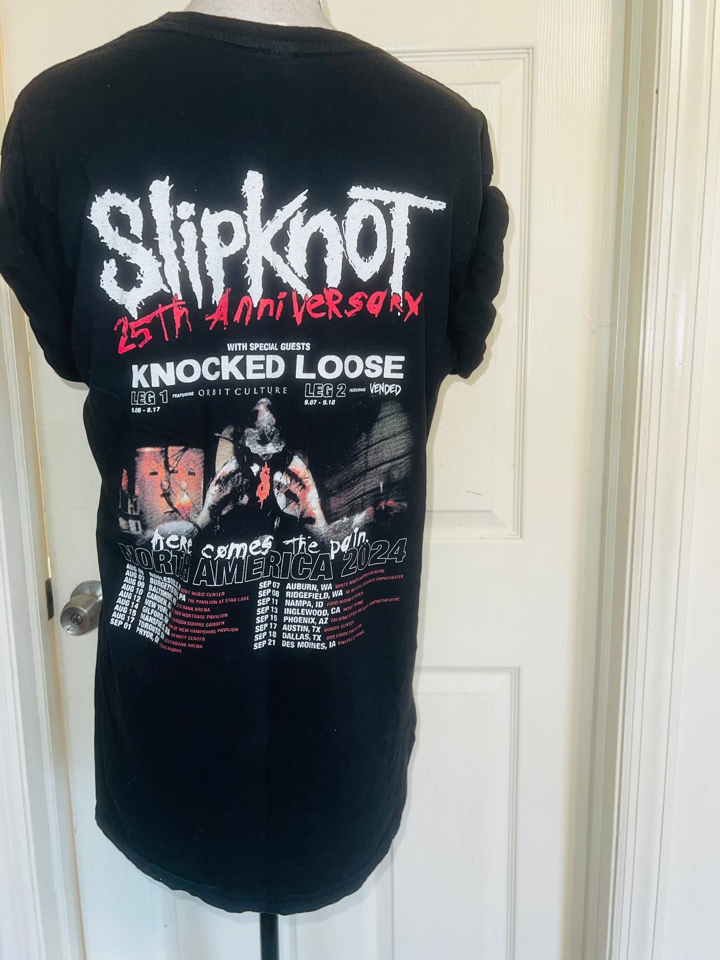 Slipknot Double Sided Oversized Distressed Tee