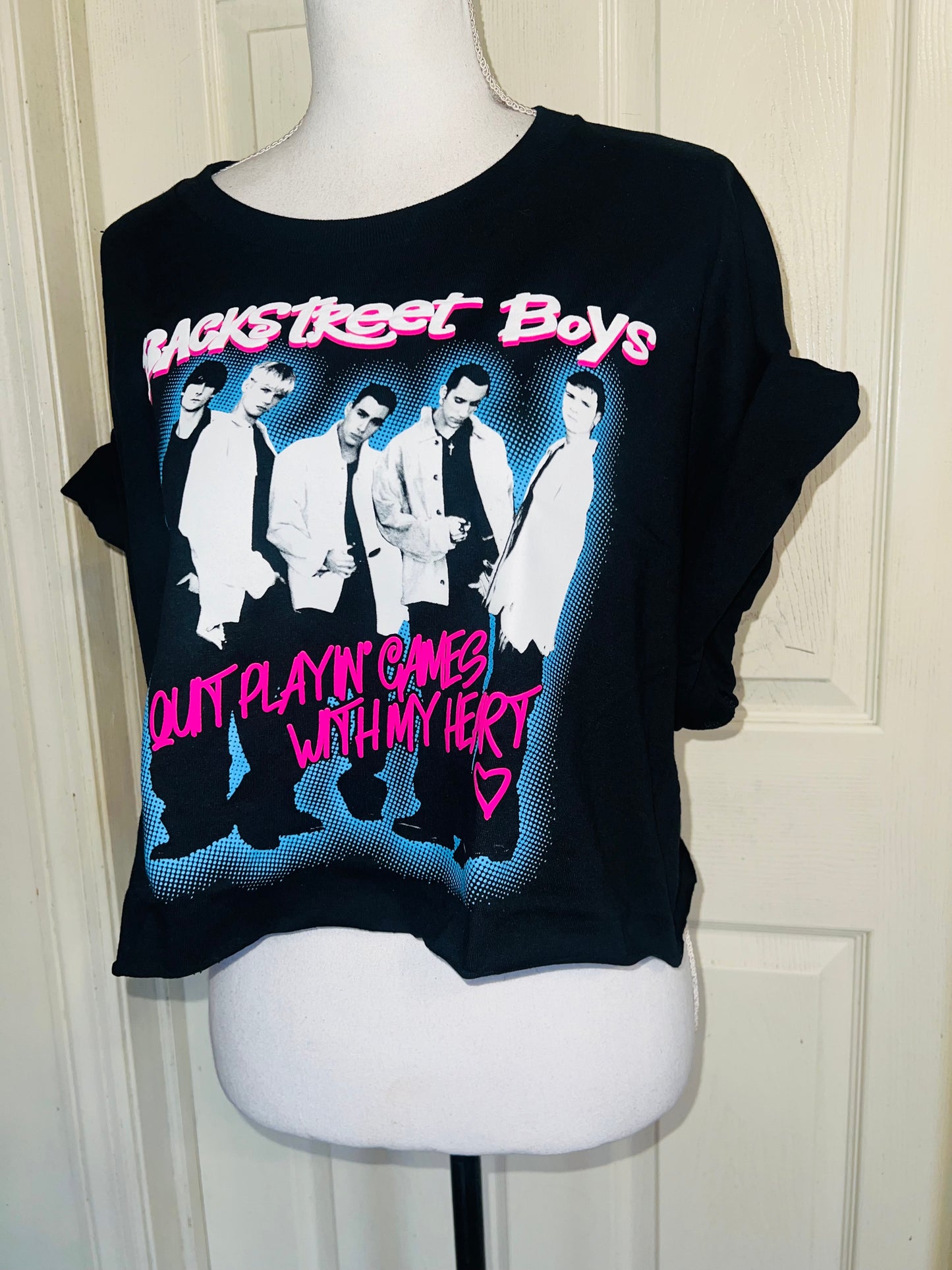 Backstreet Boys Oversized Distressed Tee