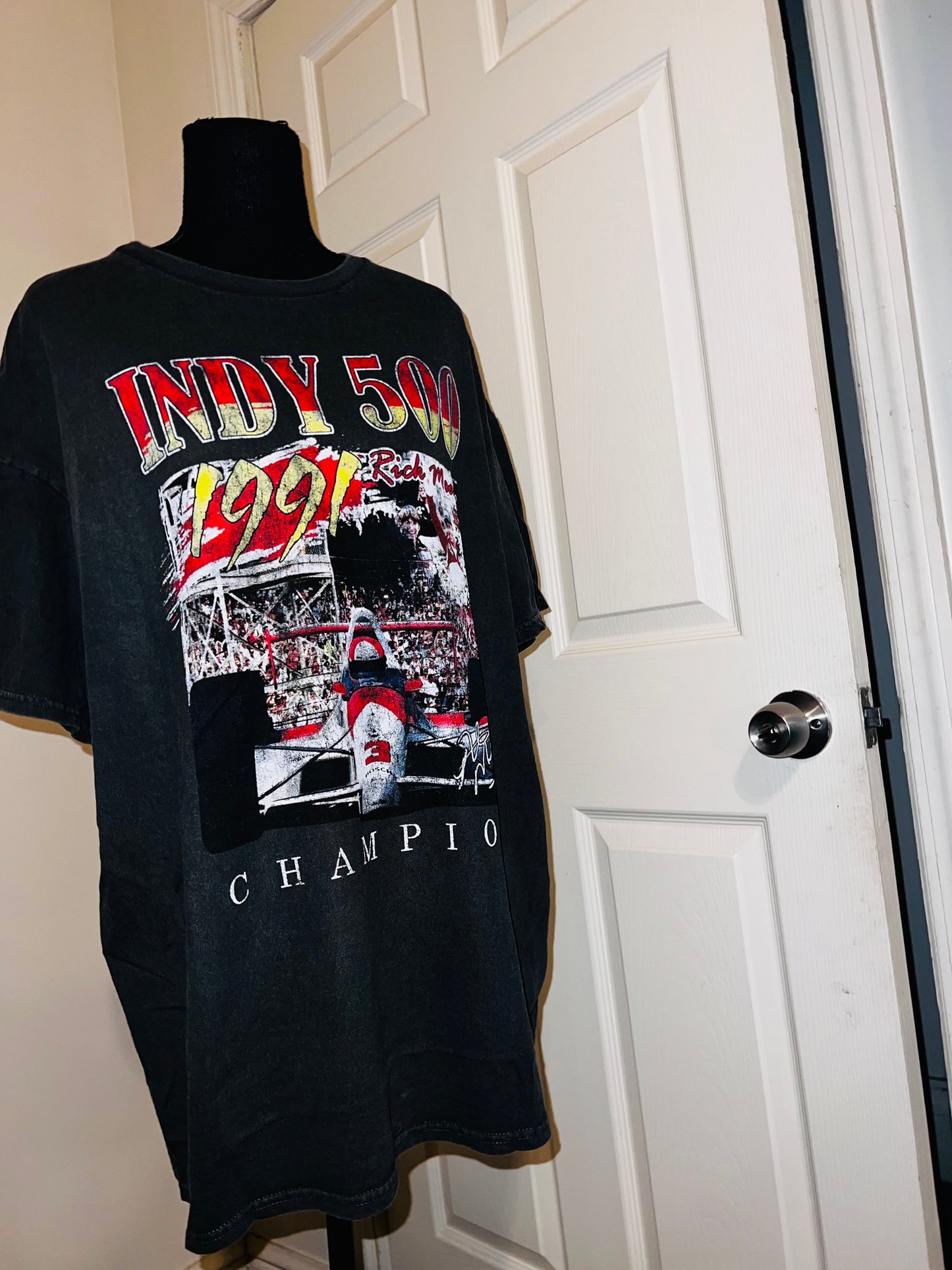 Indy 500 Oversized Distressed Tee