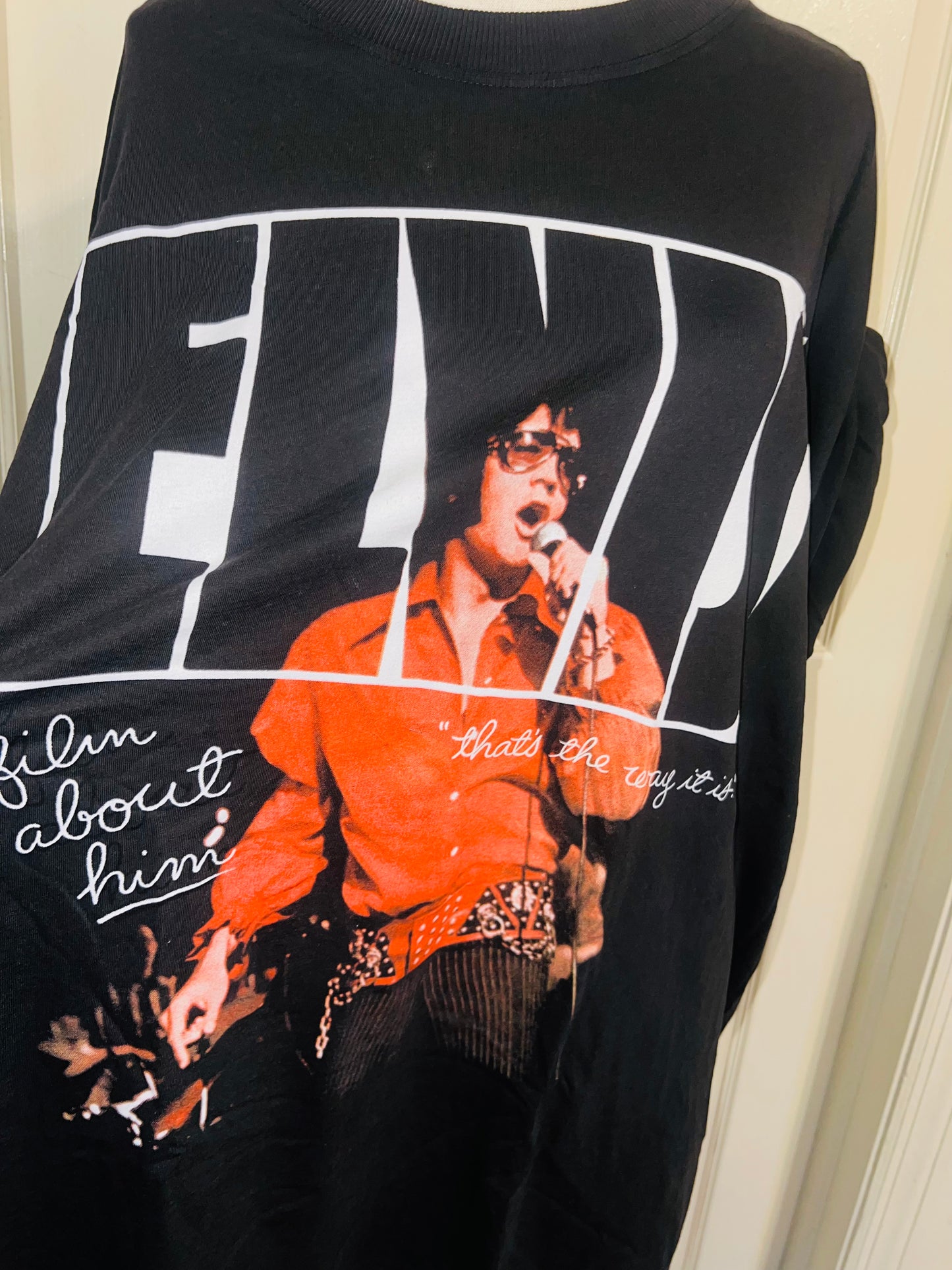 Elvis Oversized Distressed Tee