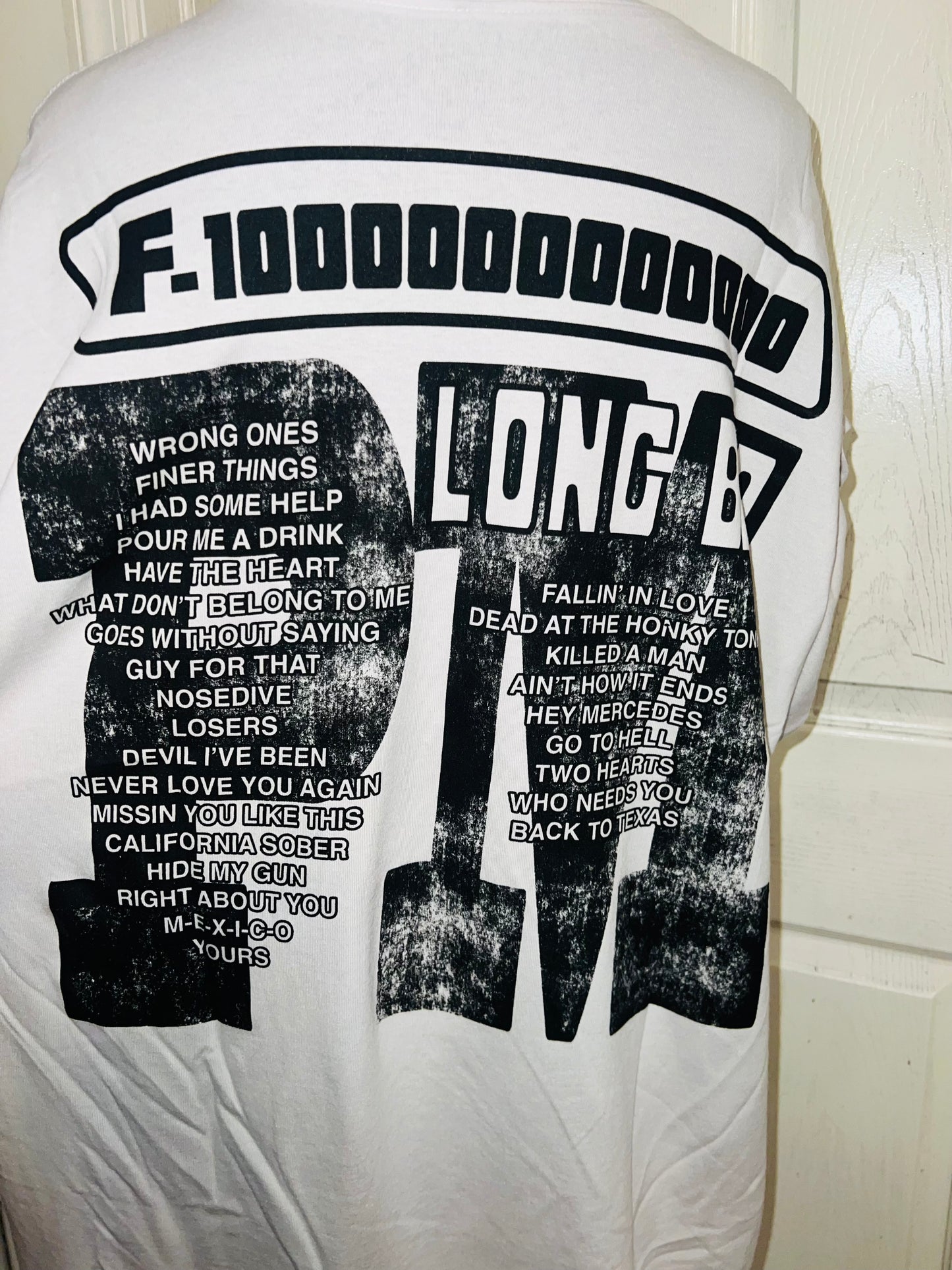 Post Malone Double Sided Oversized Distressed Tee