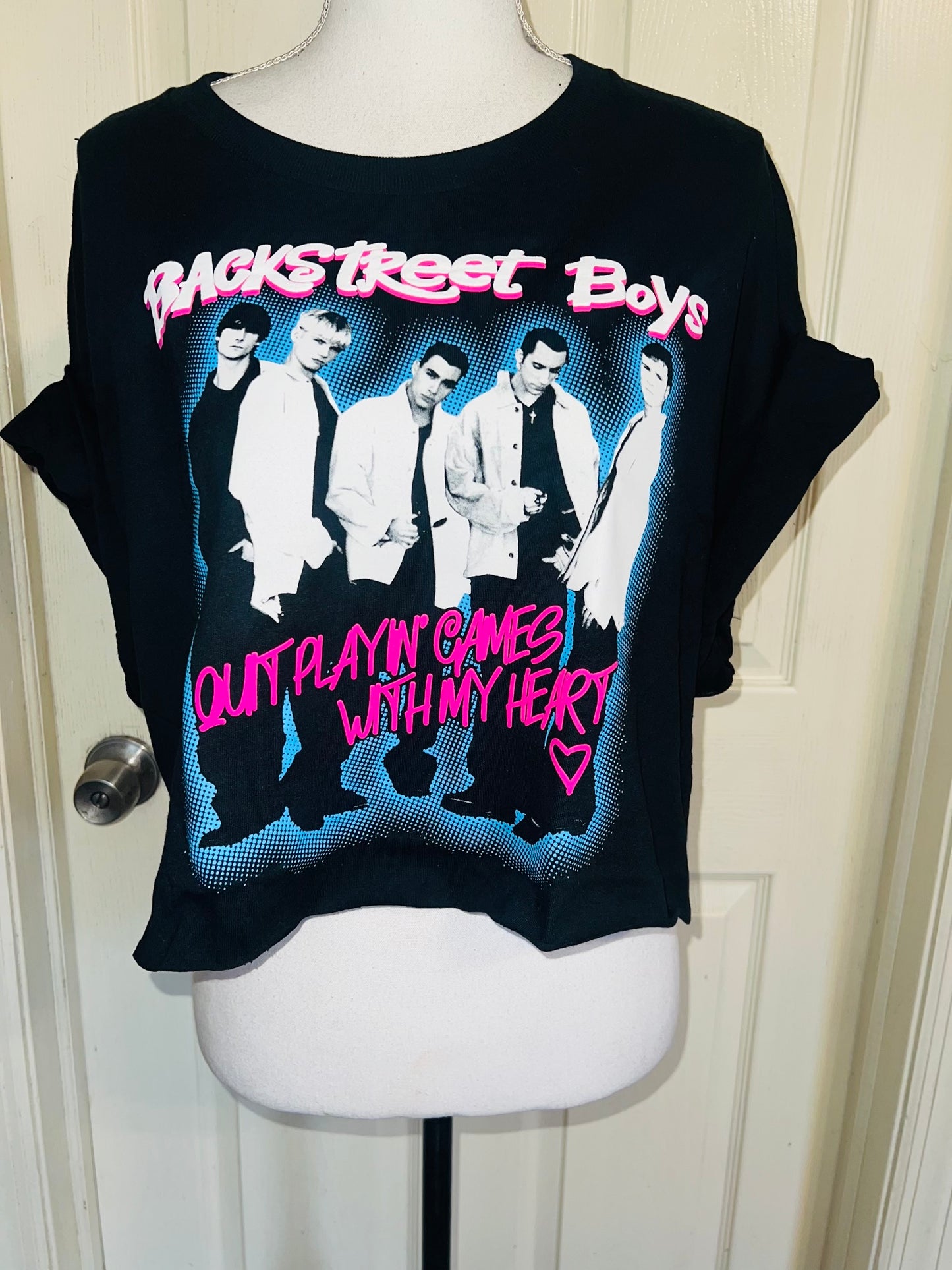 Backstreet Boys Oversized Distressed Tee