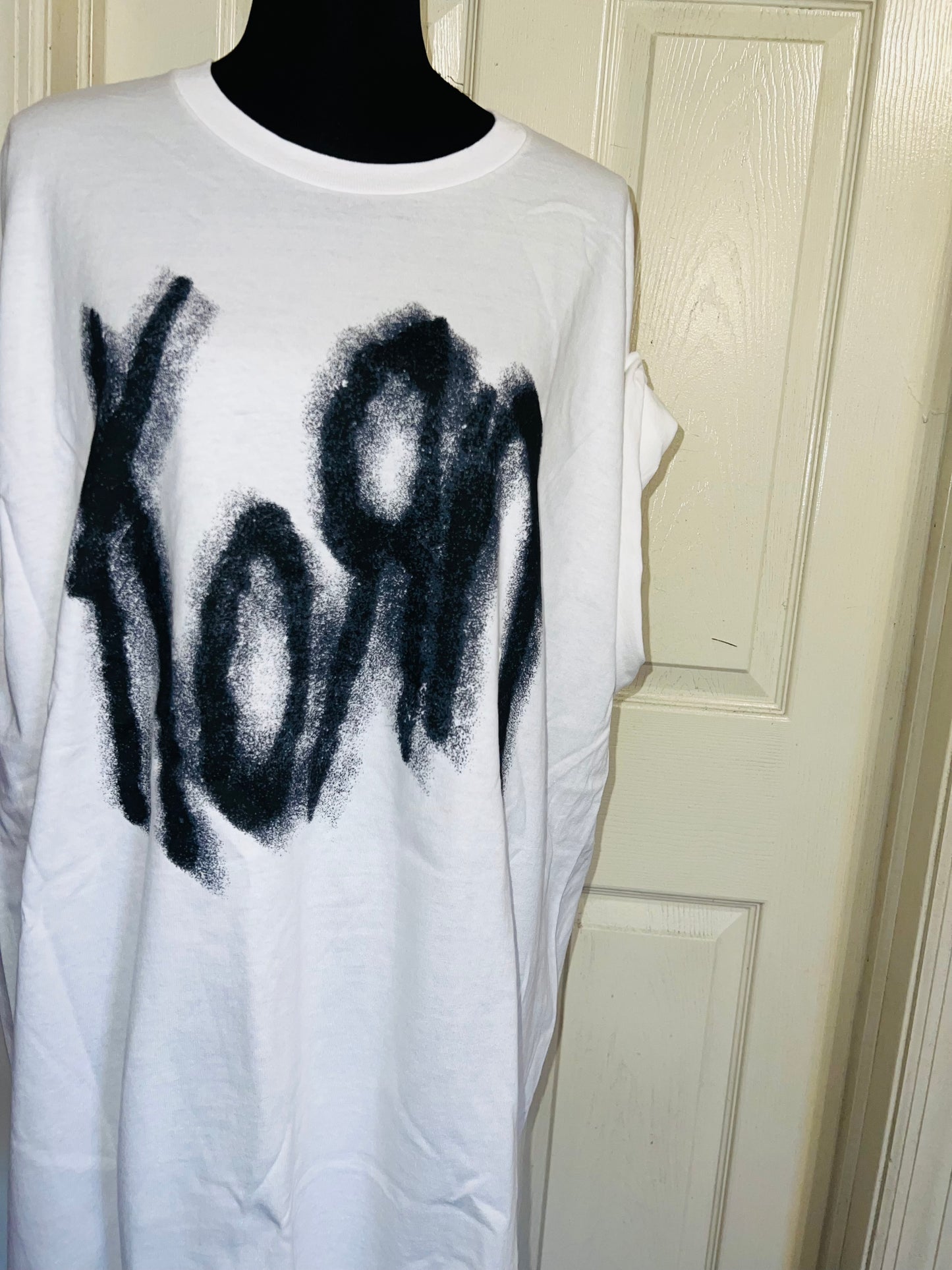 Korn Double Sided Oversized Distressed Tee