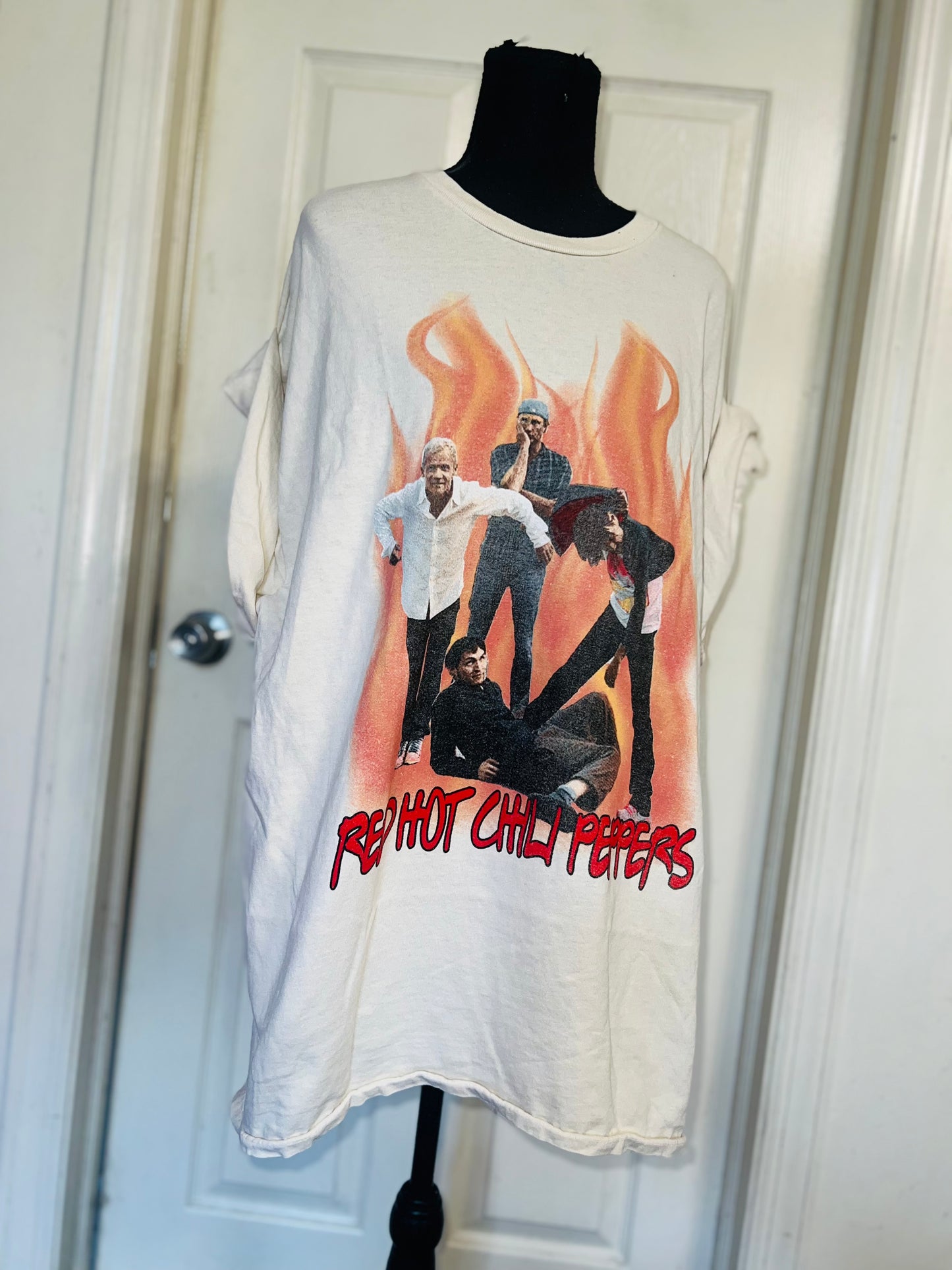 Red Hot Chili Peppers Oversized Distressed Tee