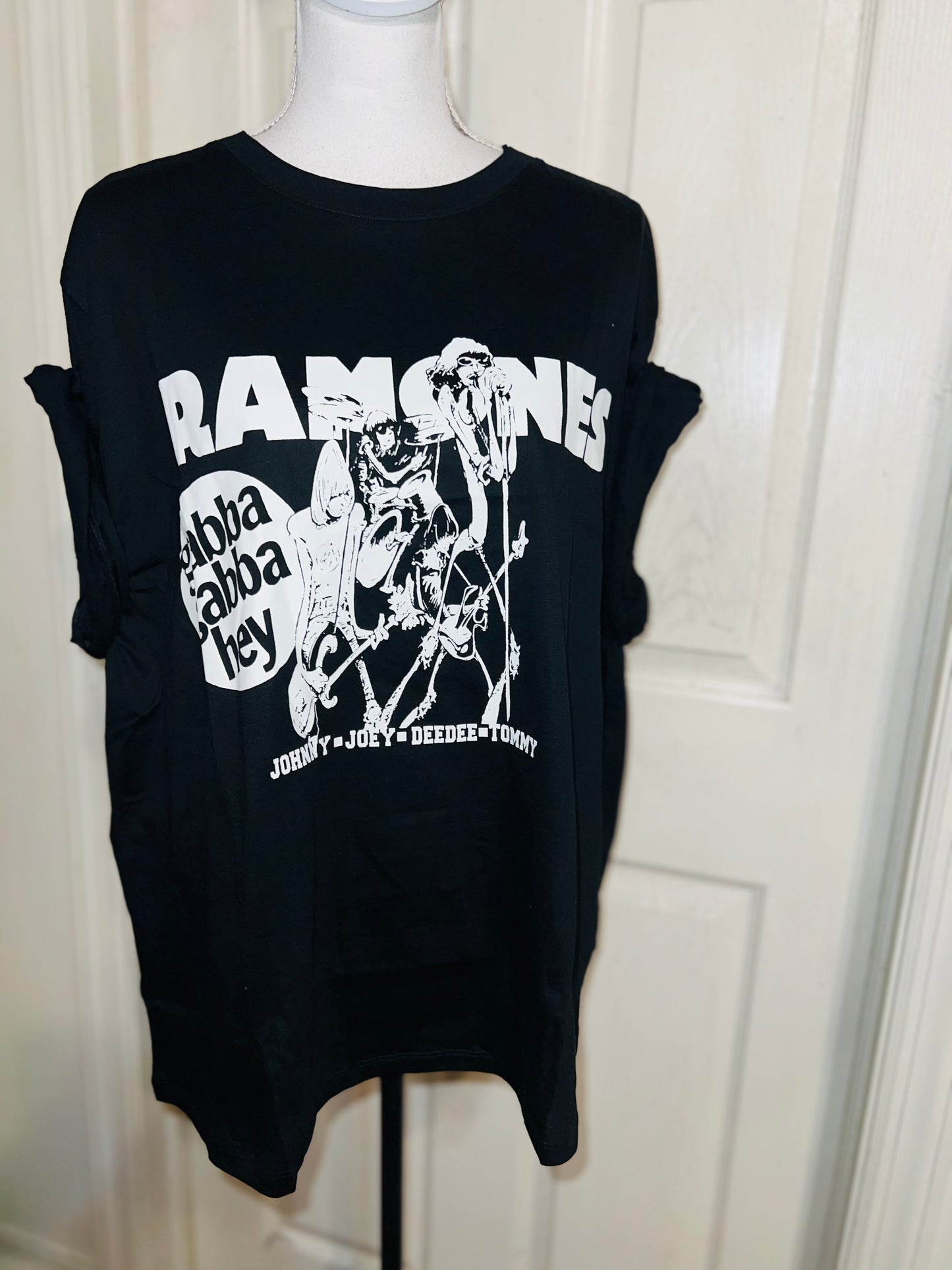 Ramones Oversized Distressed Tee