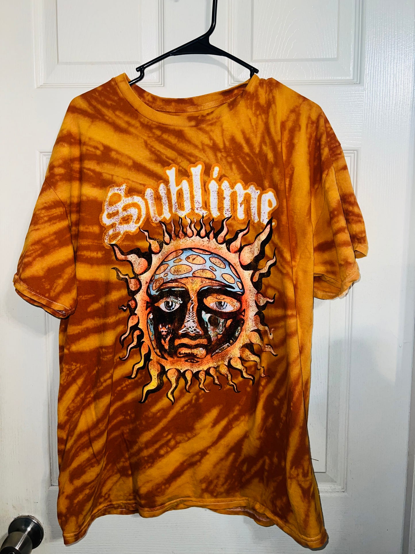Sublime Tie Dyed Oversized Distressed Tee