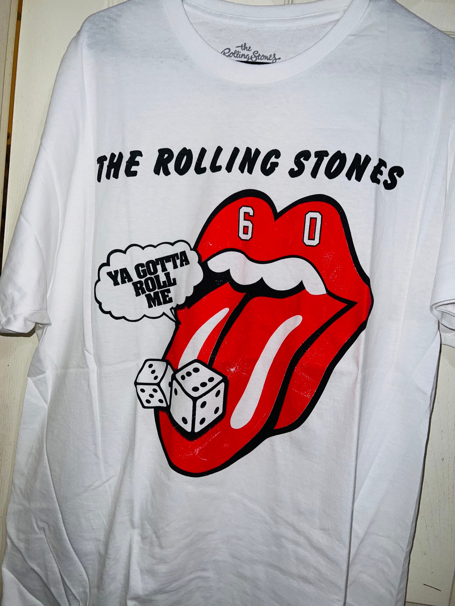 Rolling Stones Tumbling Dice Oversized Distressed Tee