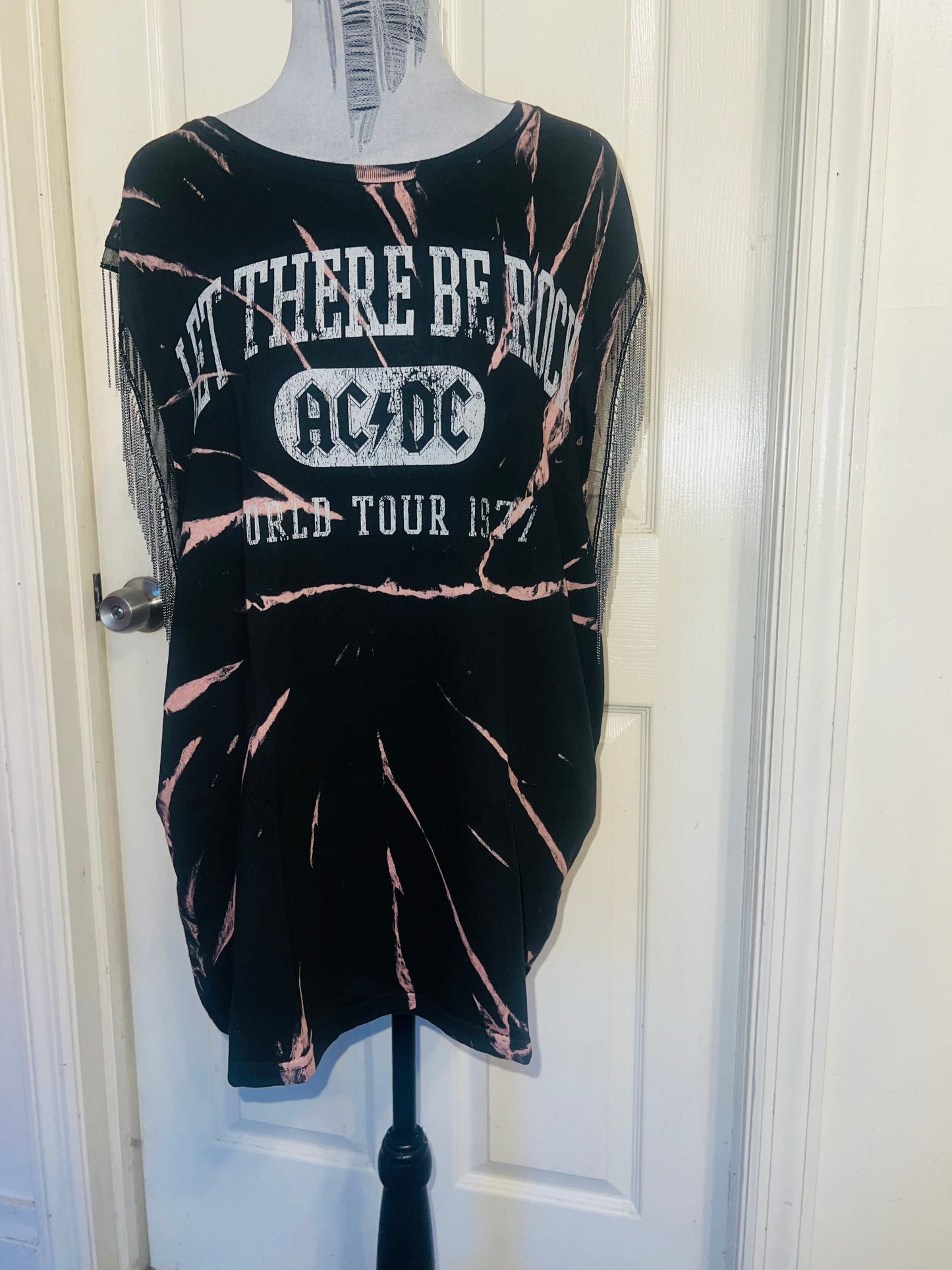 MAC/DC Double Sided Muscle Tee with Metal Fringe