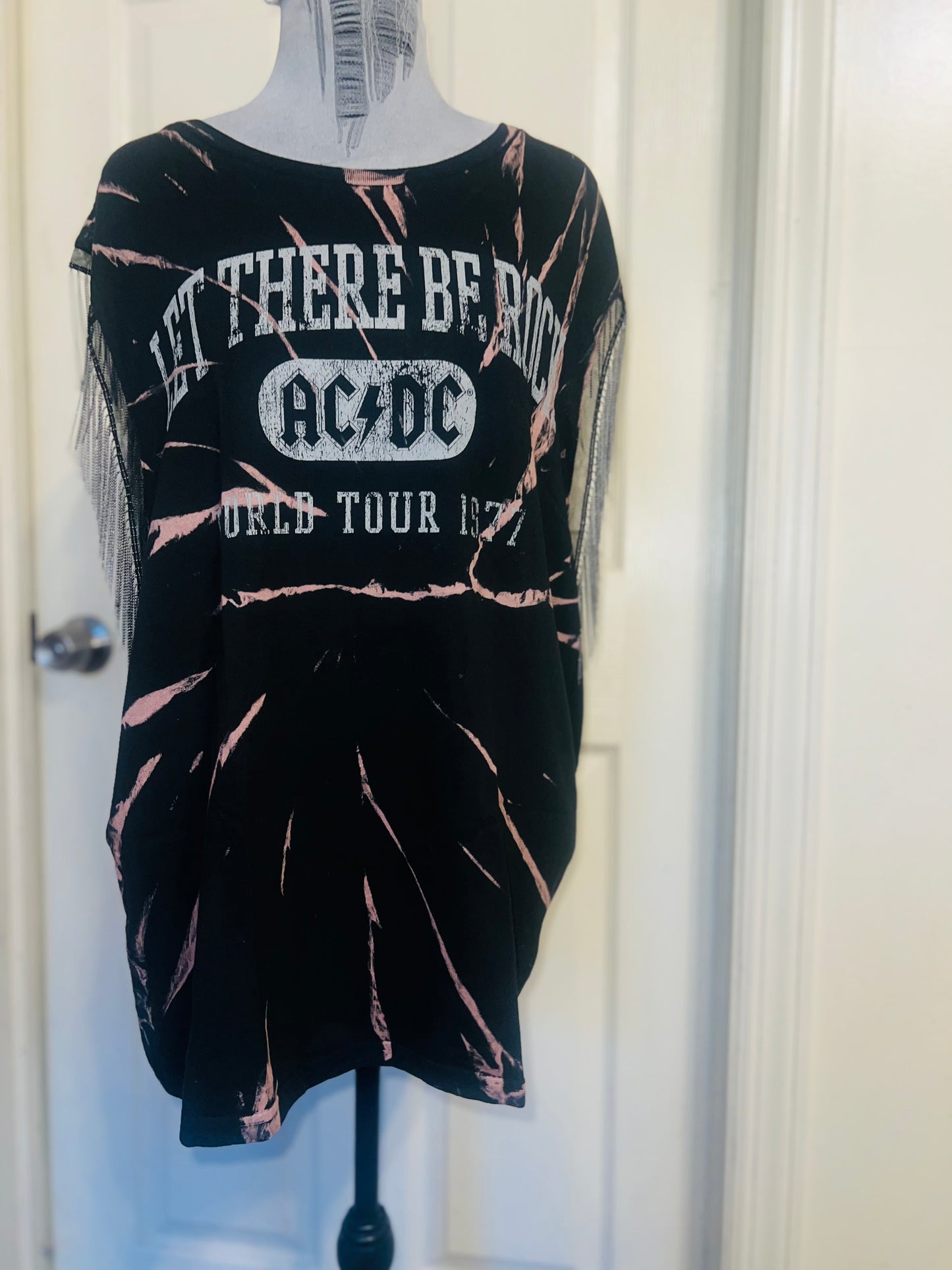 MAC/DC Double Sided Muscle Tee with Metal Fringe